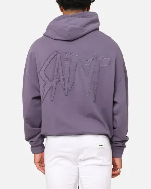 Saint Morta Pericles Applikations Kapuzenpullover Lila