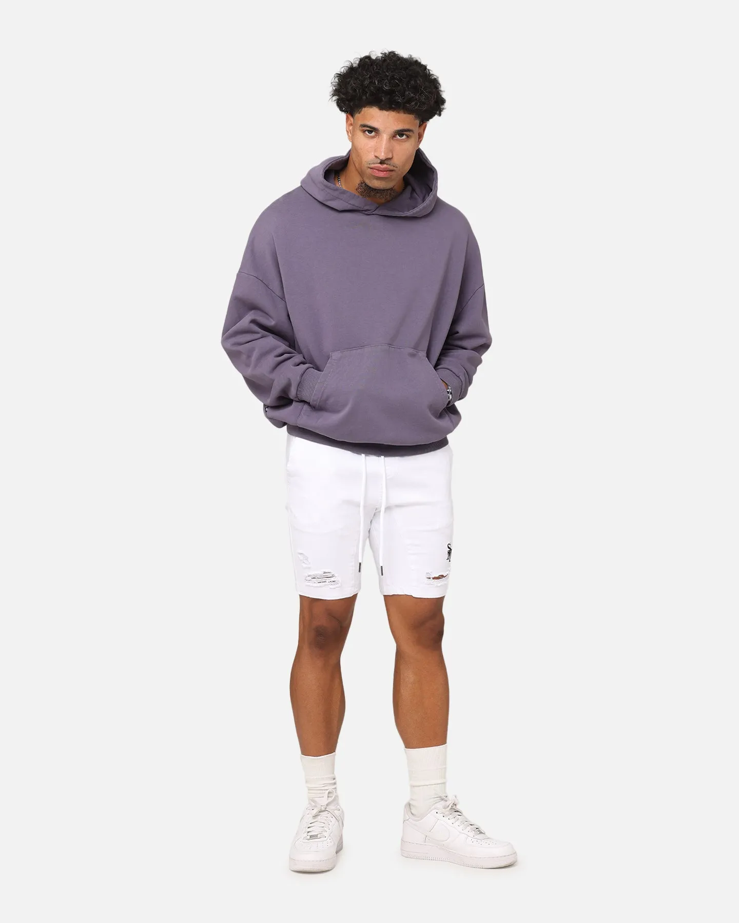 Saint Morta Pericles Applikations Kapuzenpullover Lila