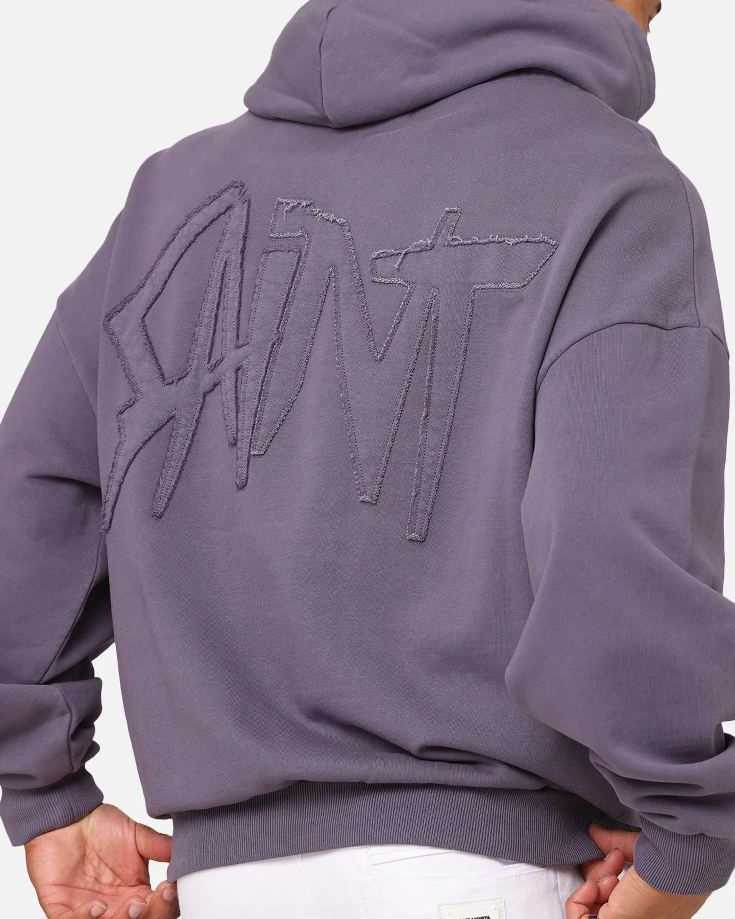 Saint Morta Pericles Applikations Kapuzenpullover Lila