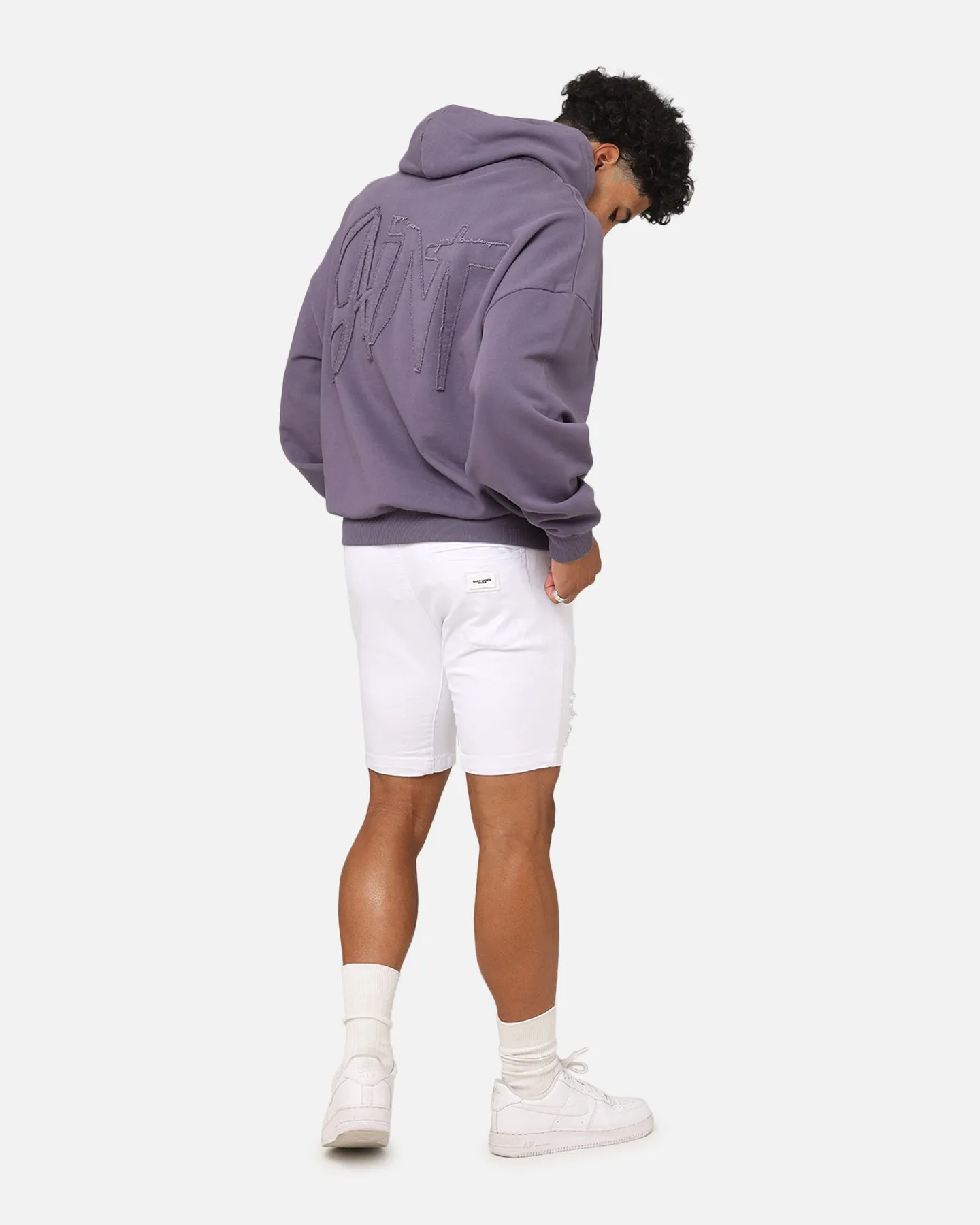 Saint Morta Pericles Applikations Kapuzenpullover Lila