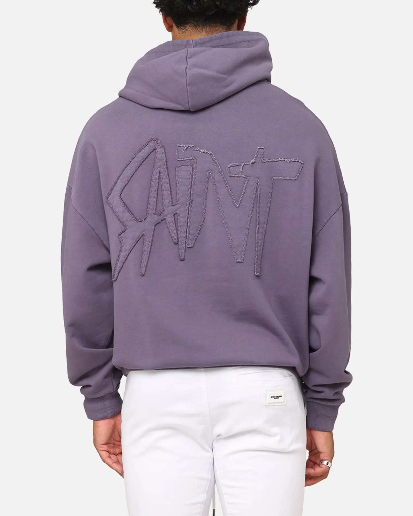 Saint Morta Pericles Applikations Kapuzenpullover Lila