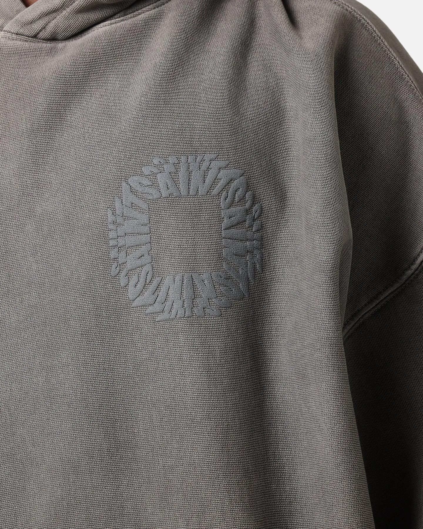 Saint Morta Rave Premium Hoodie Gewaschener Kohlenton