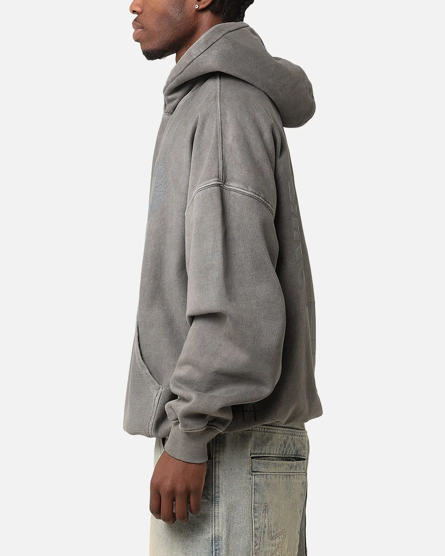 Saint Morta Rave Premium Hoodie Gewaschener Kohlenton