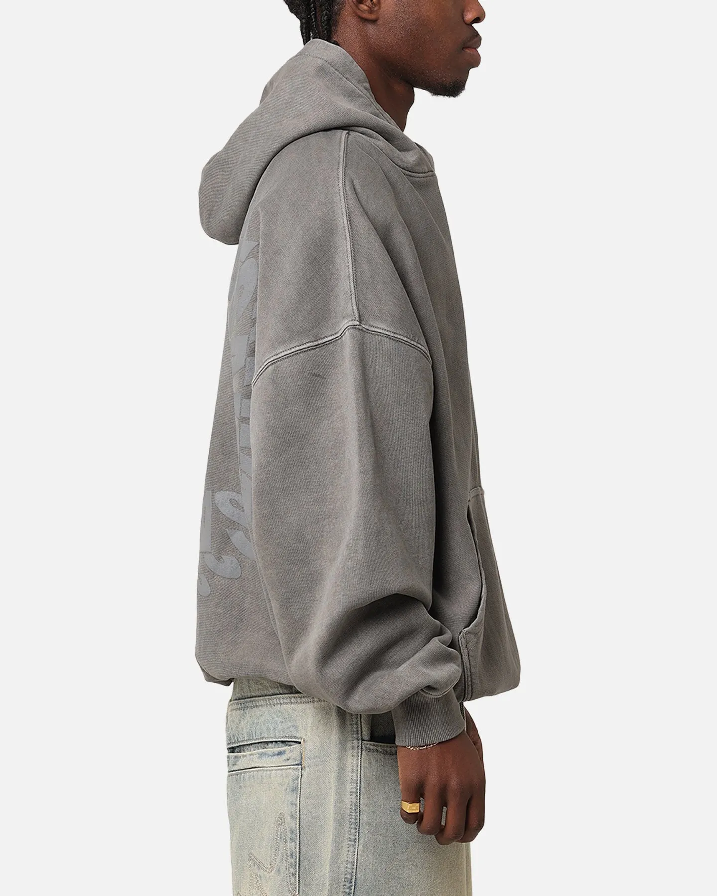 Saint Morta Rave Premium Hoodie Gewaschener Kohlenton