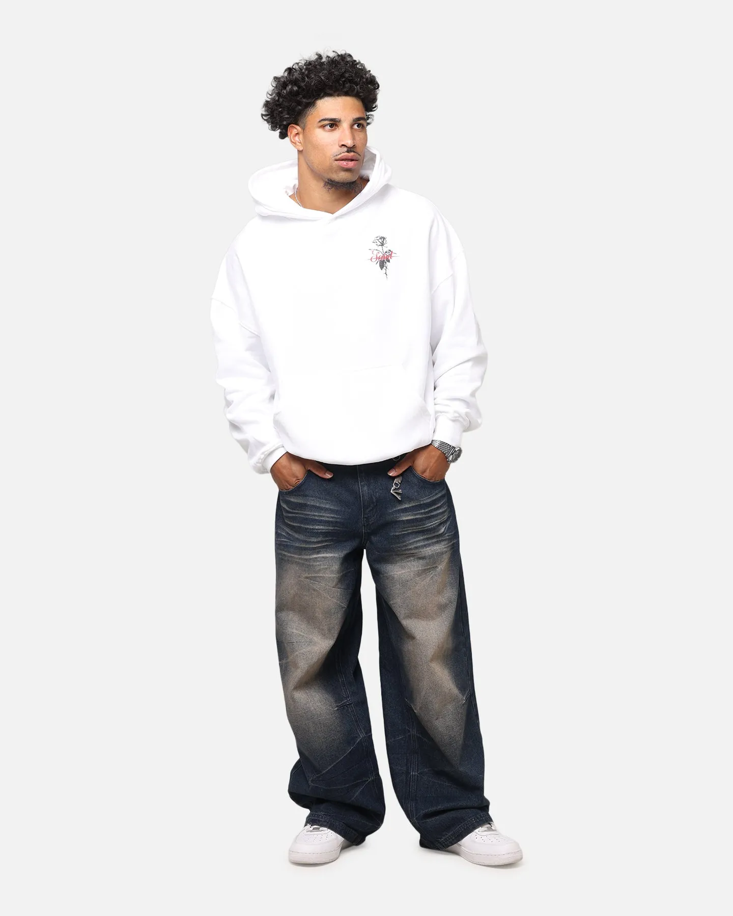 Saint Morta St Valentines Boxy Hoodie Weiß