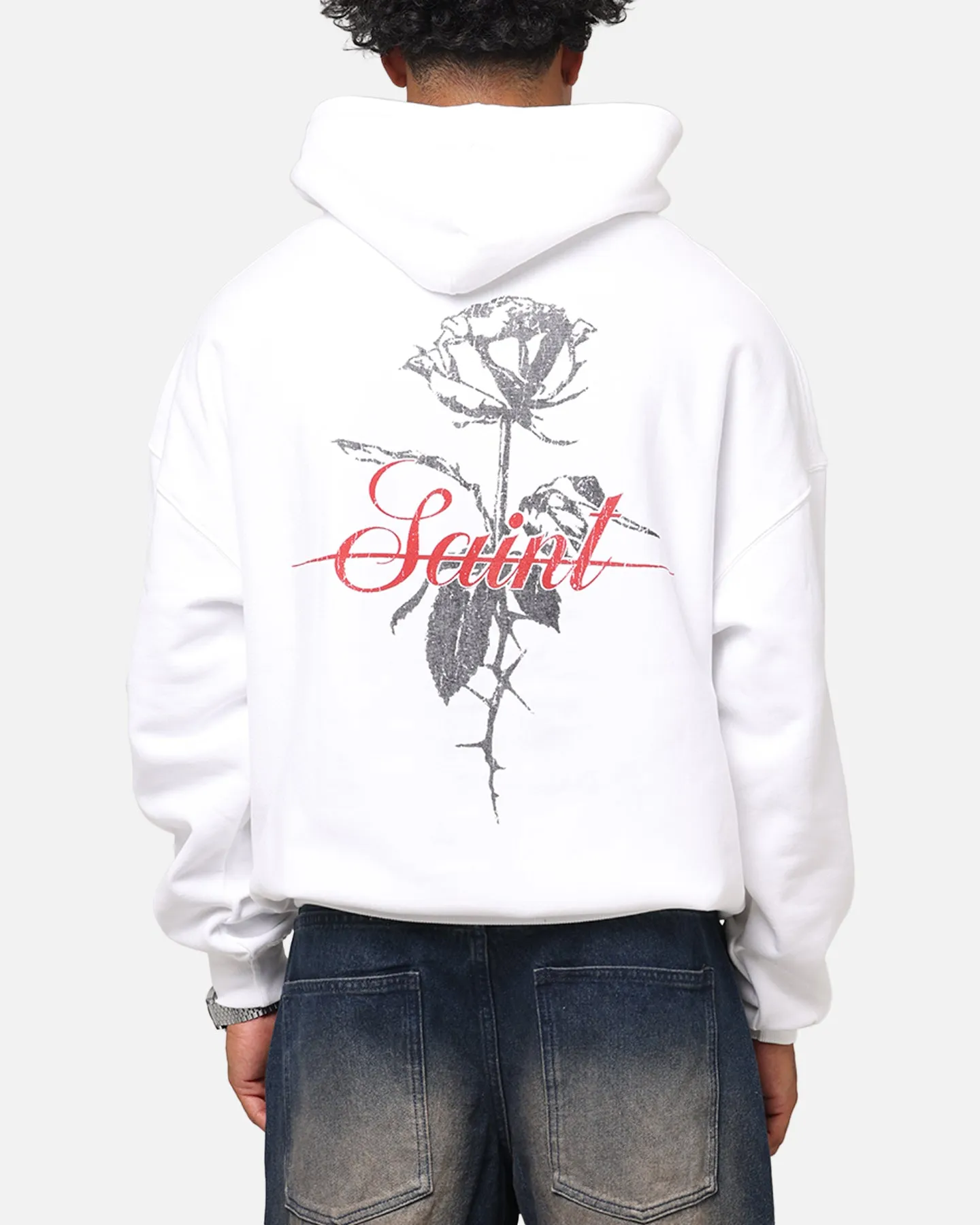 Saint Morta St Valentines Boxy Hoodie Weiß