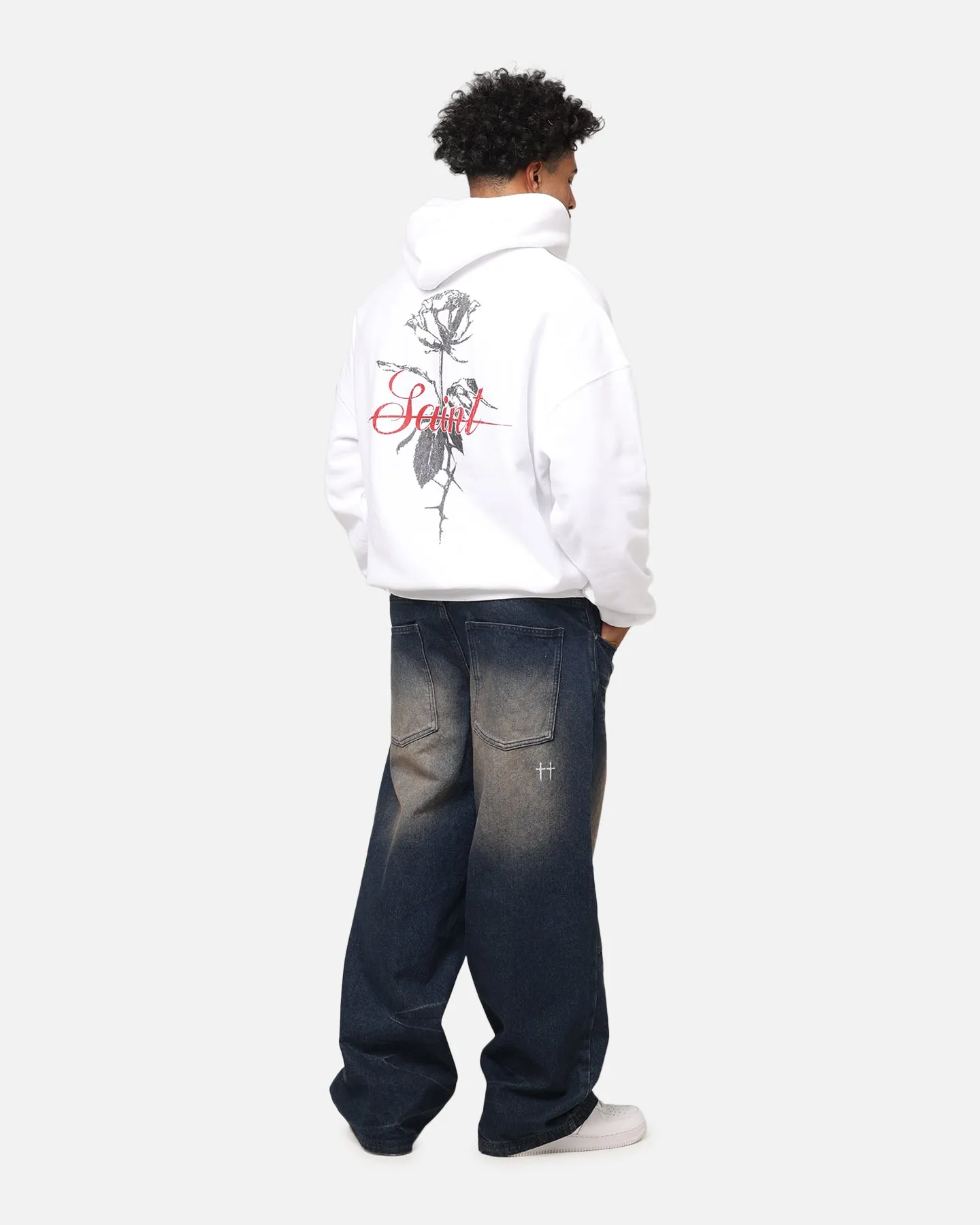 Saint Morta St Valentines Boxy Hoodie Weiß