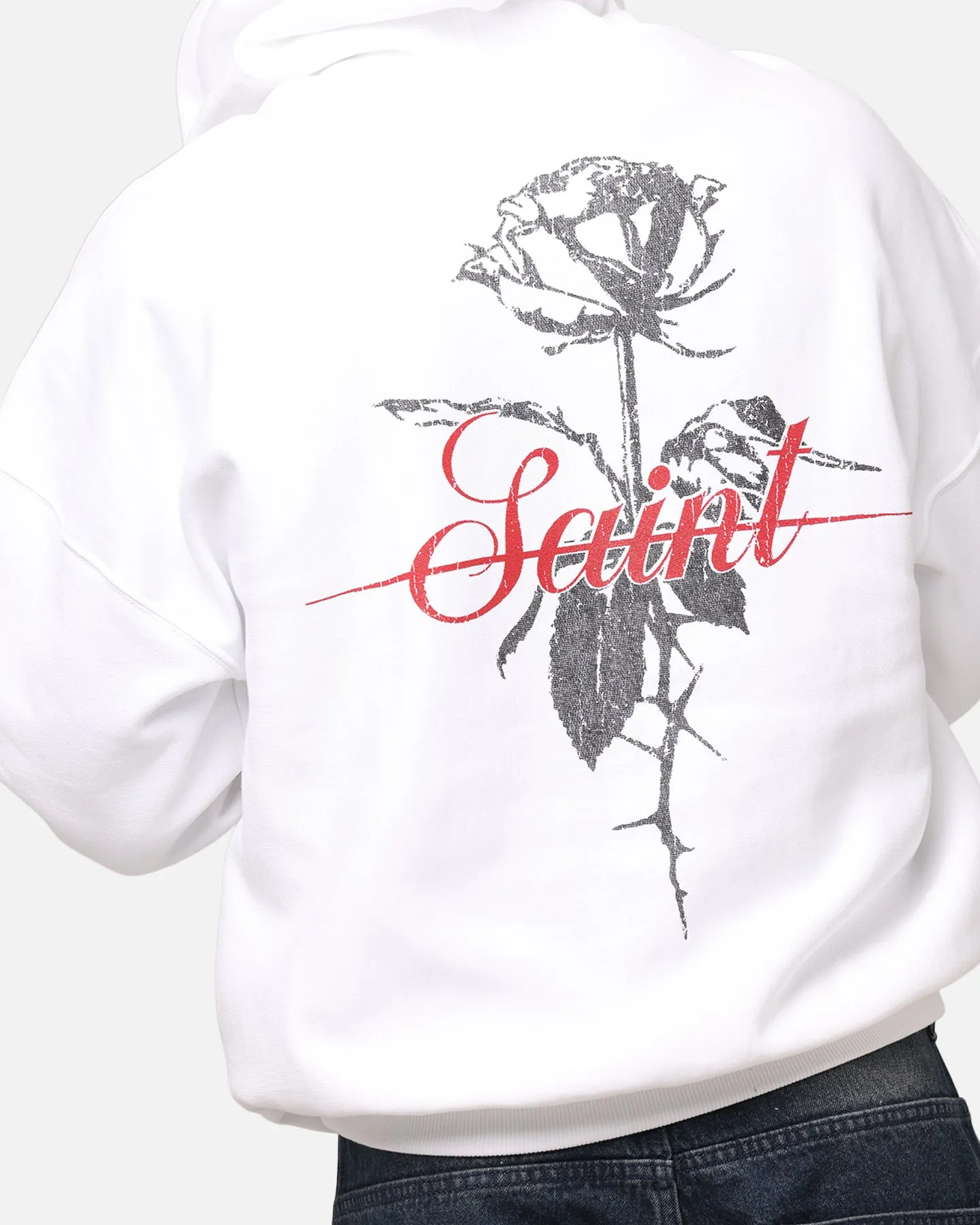 Saint Morta St Valentines Boxy Hoodie Weiß