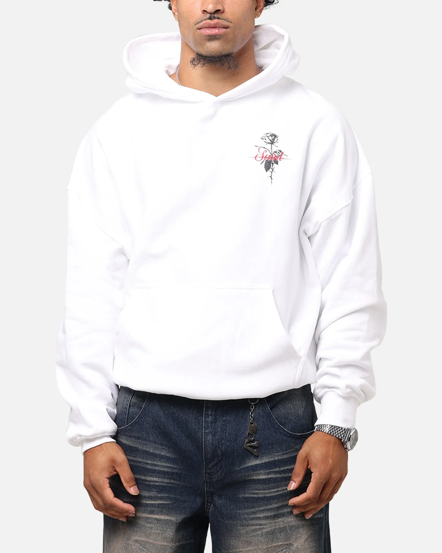 Saint Morta St Valentines Boxy Hoodie Weiß