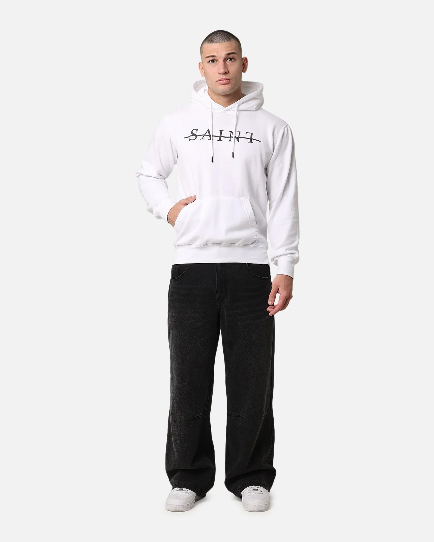 Saint Morta Strikeout Kapuzenpullover Weiß