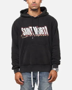 Saint Morta Studios Boxy Hoodie Vintage Schwarz