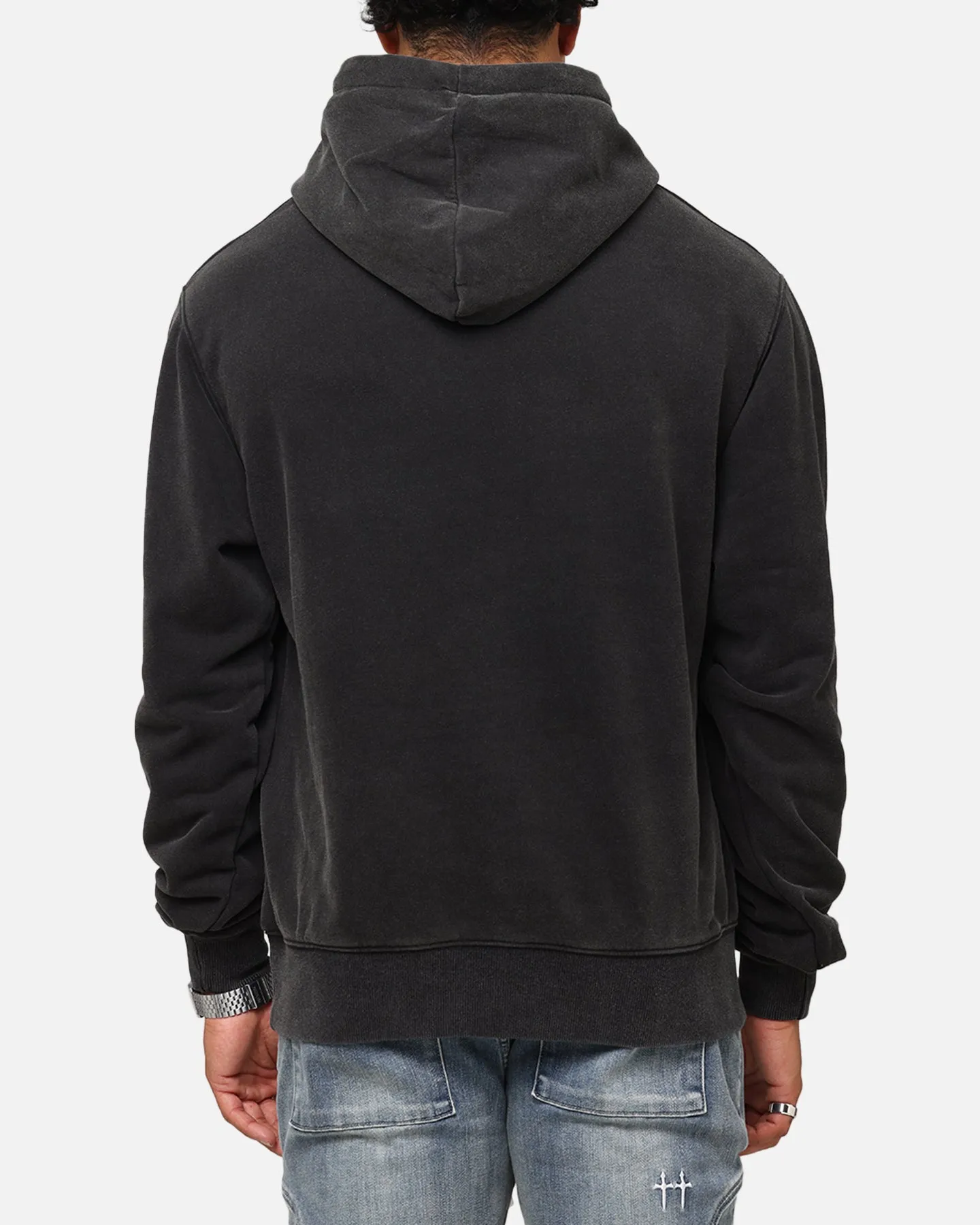 Saint Morta Studios Boxy Hoodie Vintage Schwarz