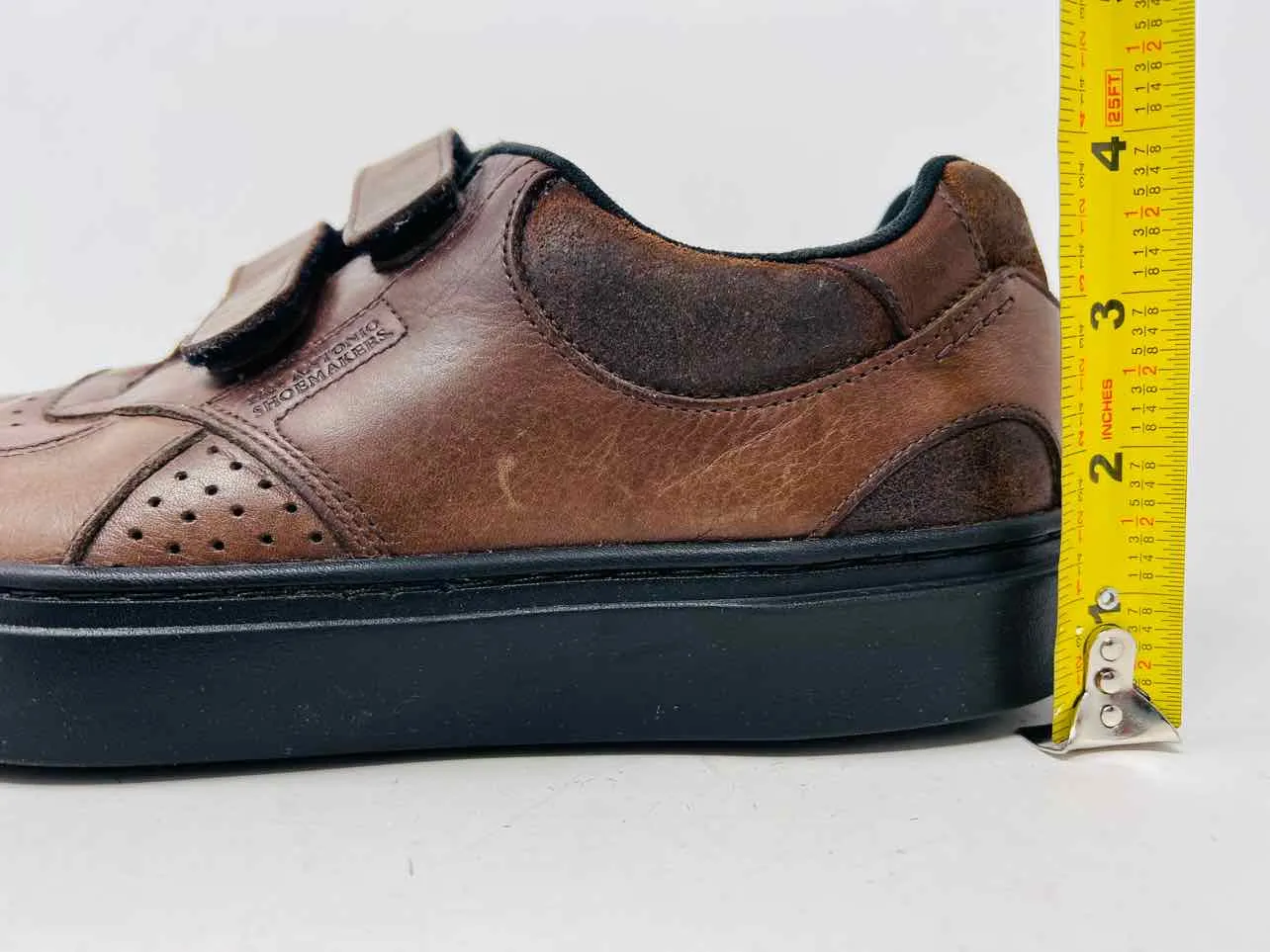 SAS Größe 9 Braune Samtleder Schuhe Sneakers WIE BESEHEN