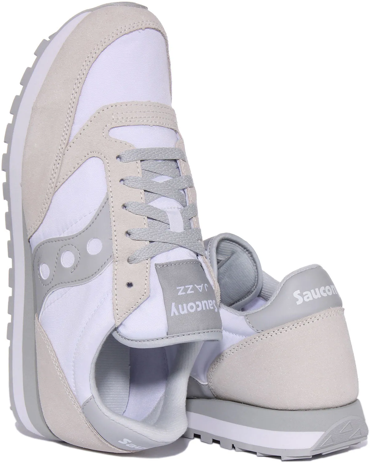 Saucony Jazz Original in Weiß Grau für Herren Schuhe Saucony