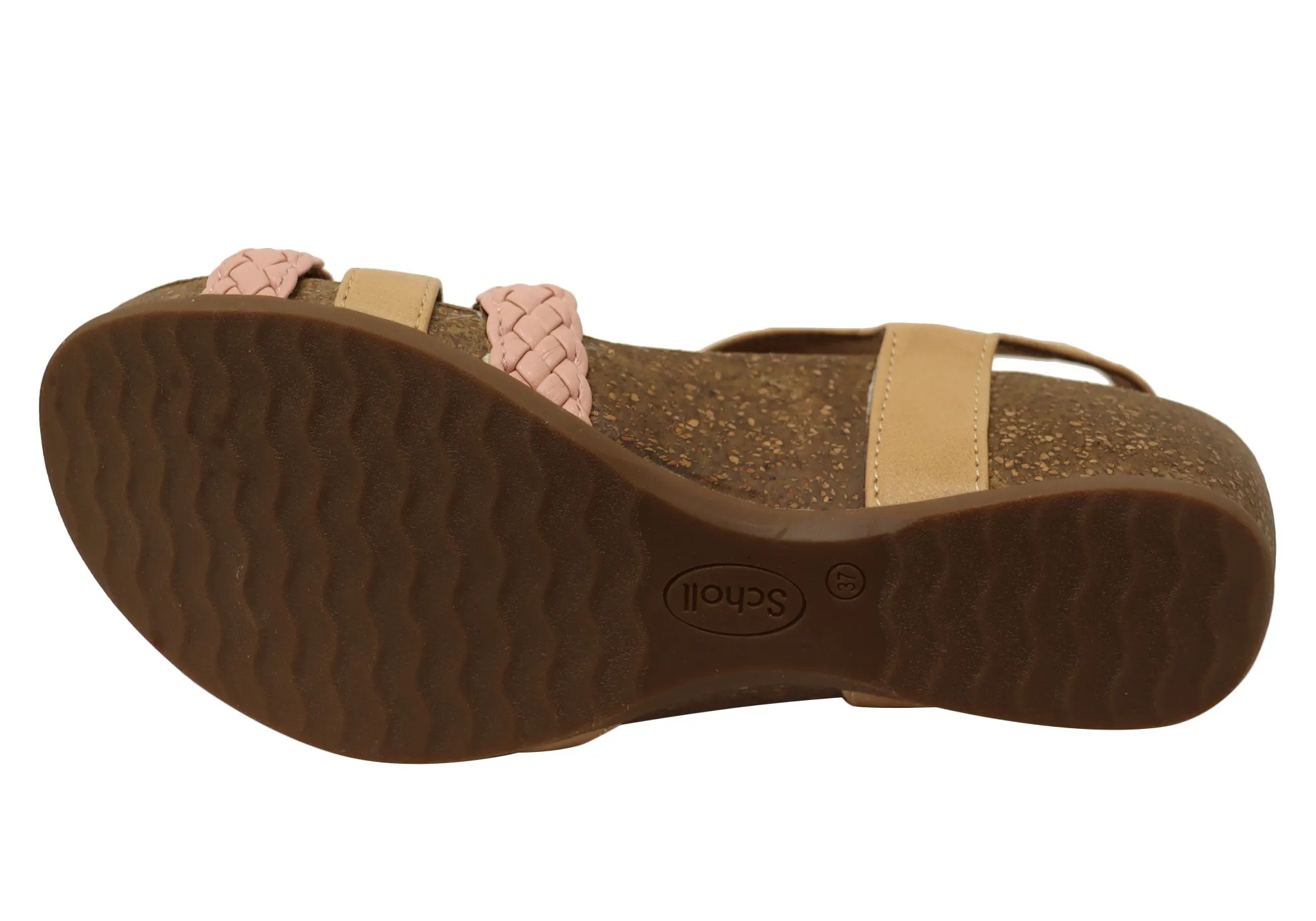 Scholl Orthaheel Josie Damen Bequeme Stützende Keil-Sandalen Scholl Orthaheel Schuhe