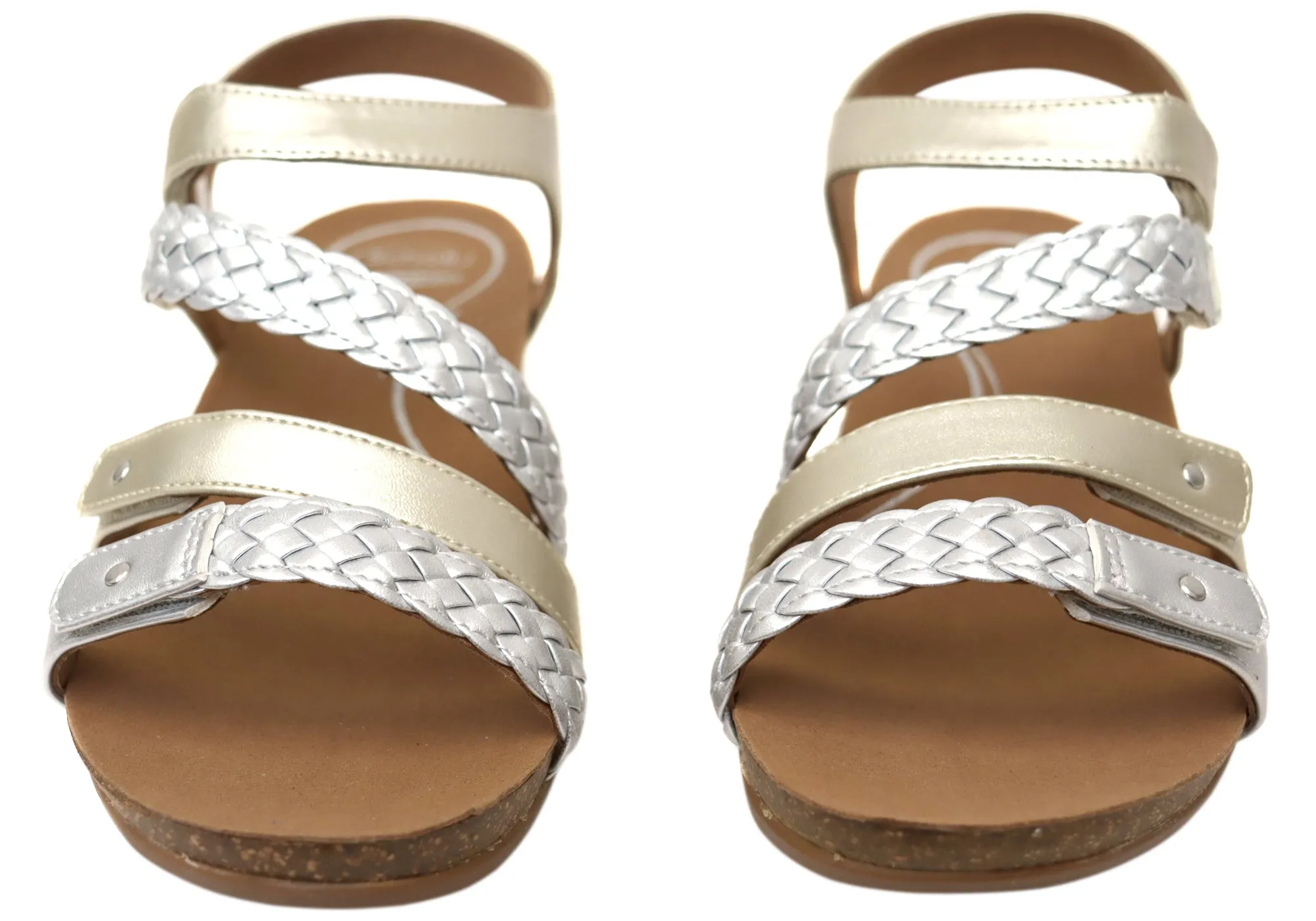 Scholl Orthaheel Josie Damen Bequeme Stützende Keil-Sandalen Scholl Orthaheel Schuhe