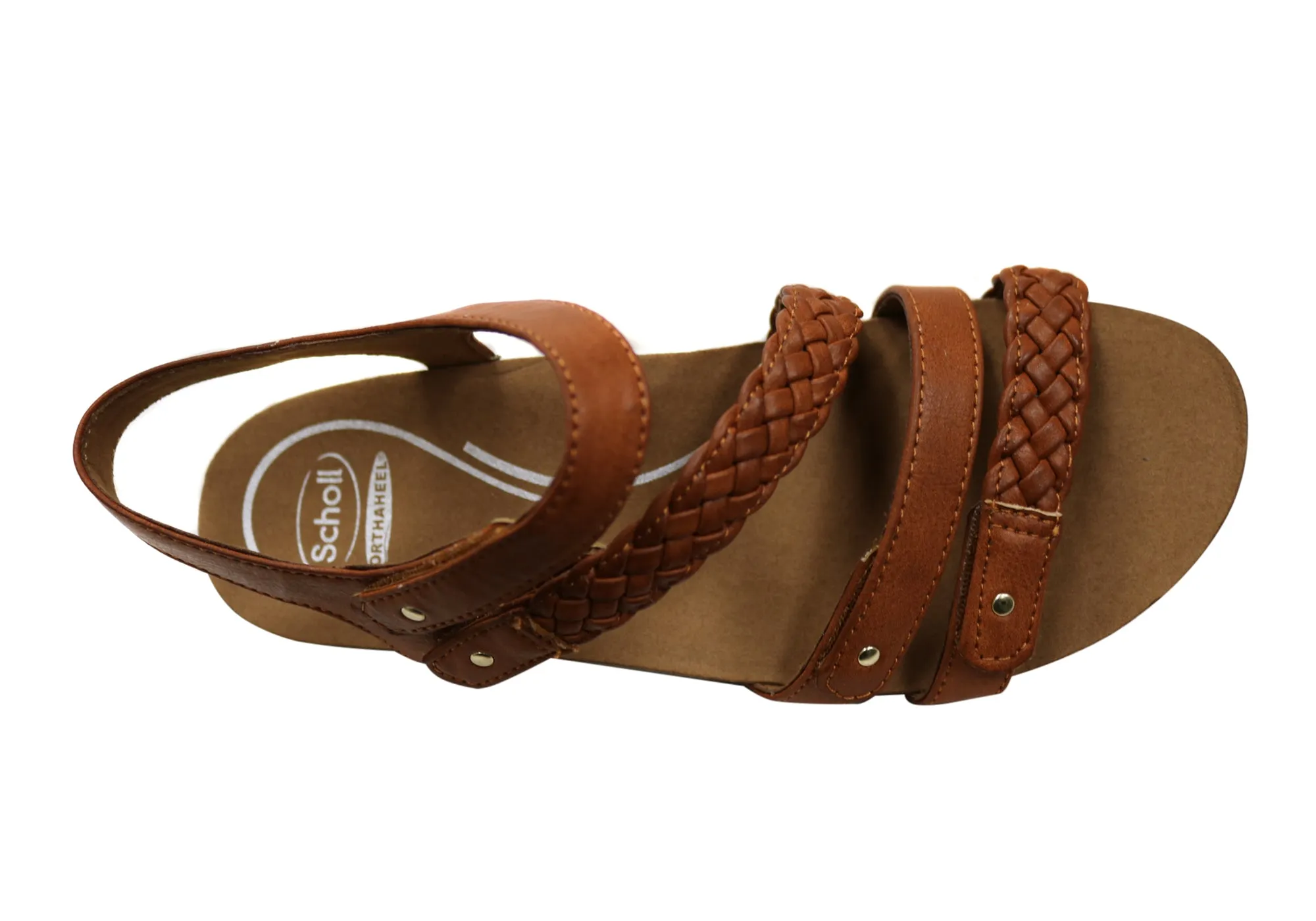 Scholl Orthaheel Josie Damen Bequeme Stützende Keil-Sandalen Scholl Orthaheel Schuhe
