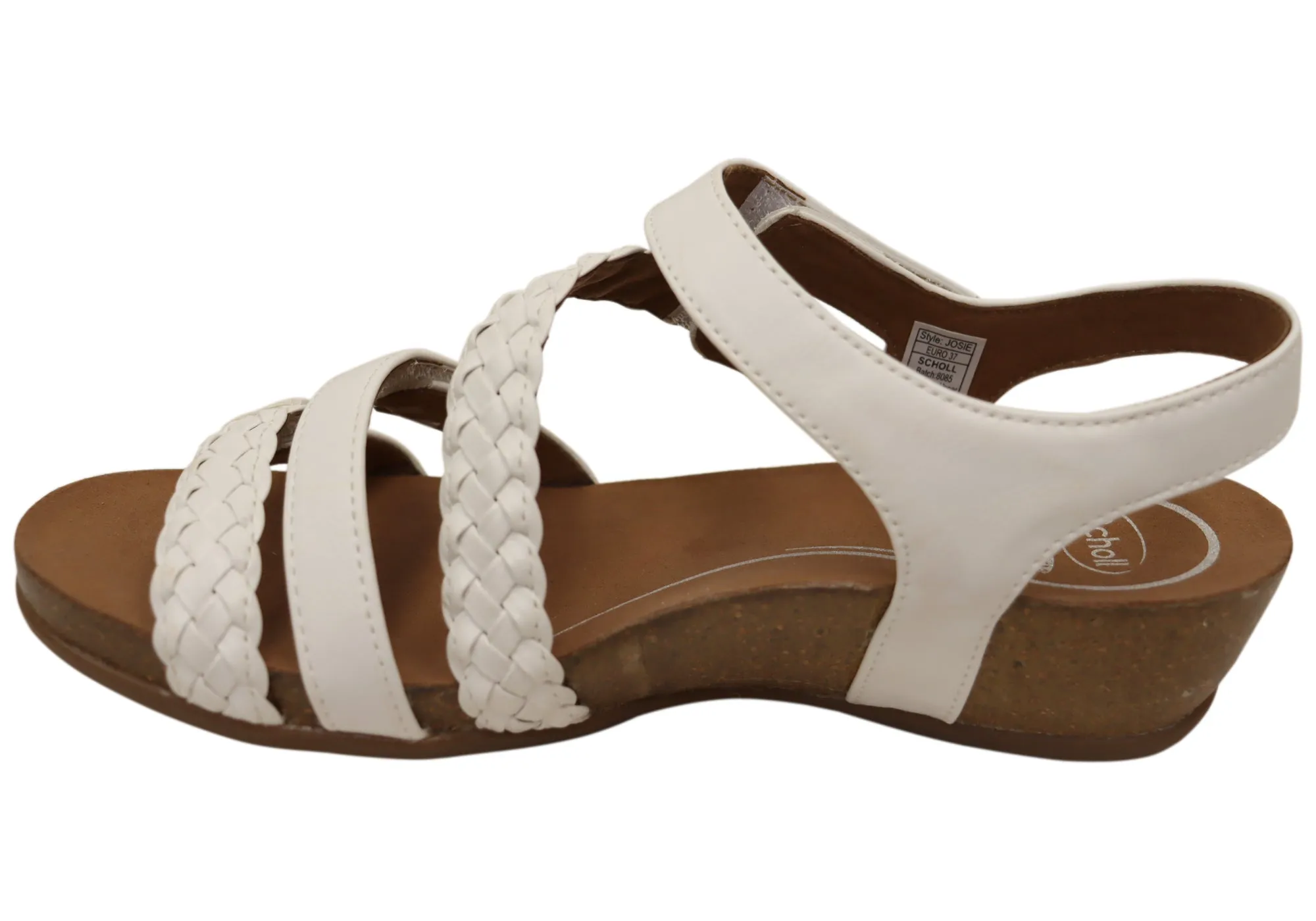 Scholl Orthaheel Josie Damen Bequeme Stützende Keil-Sandalen Scholl Orthaheel Schuhe