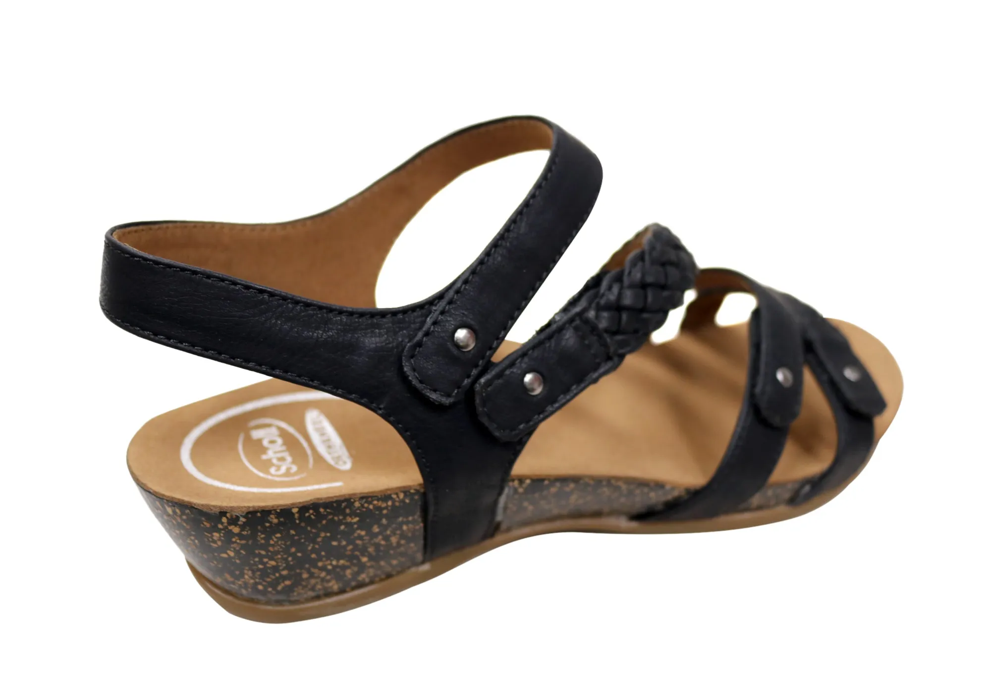Scholl Orthaheel Josie Damen Bequeme Stützende Keil-Sandalen Scholl Orthaheel Schuhe