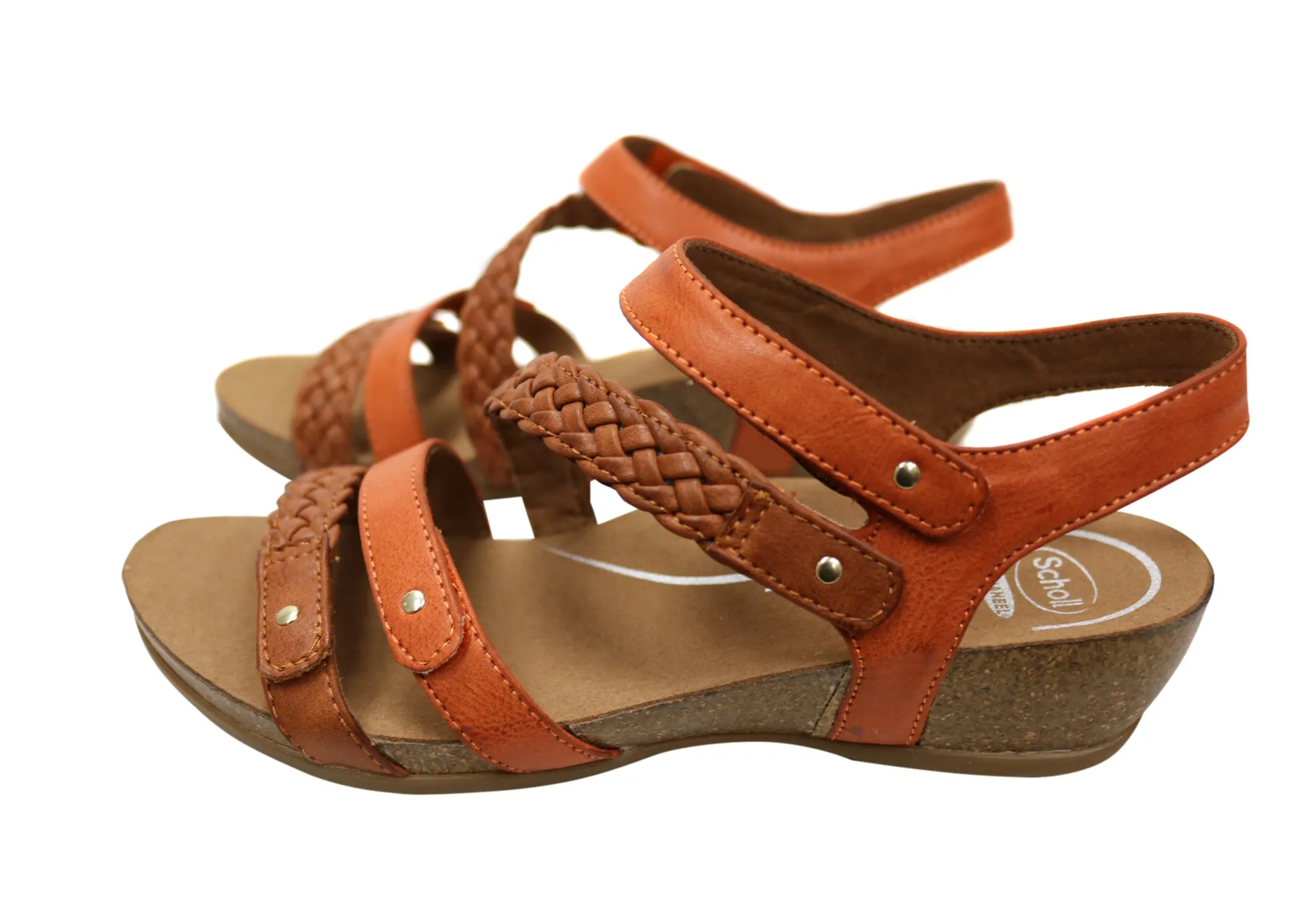 Scholl Orthaheel Josie Damen Bequeme Stützende Keil-Sandalen Scholl Orthaheel Schuhe