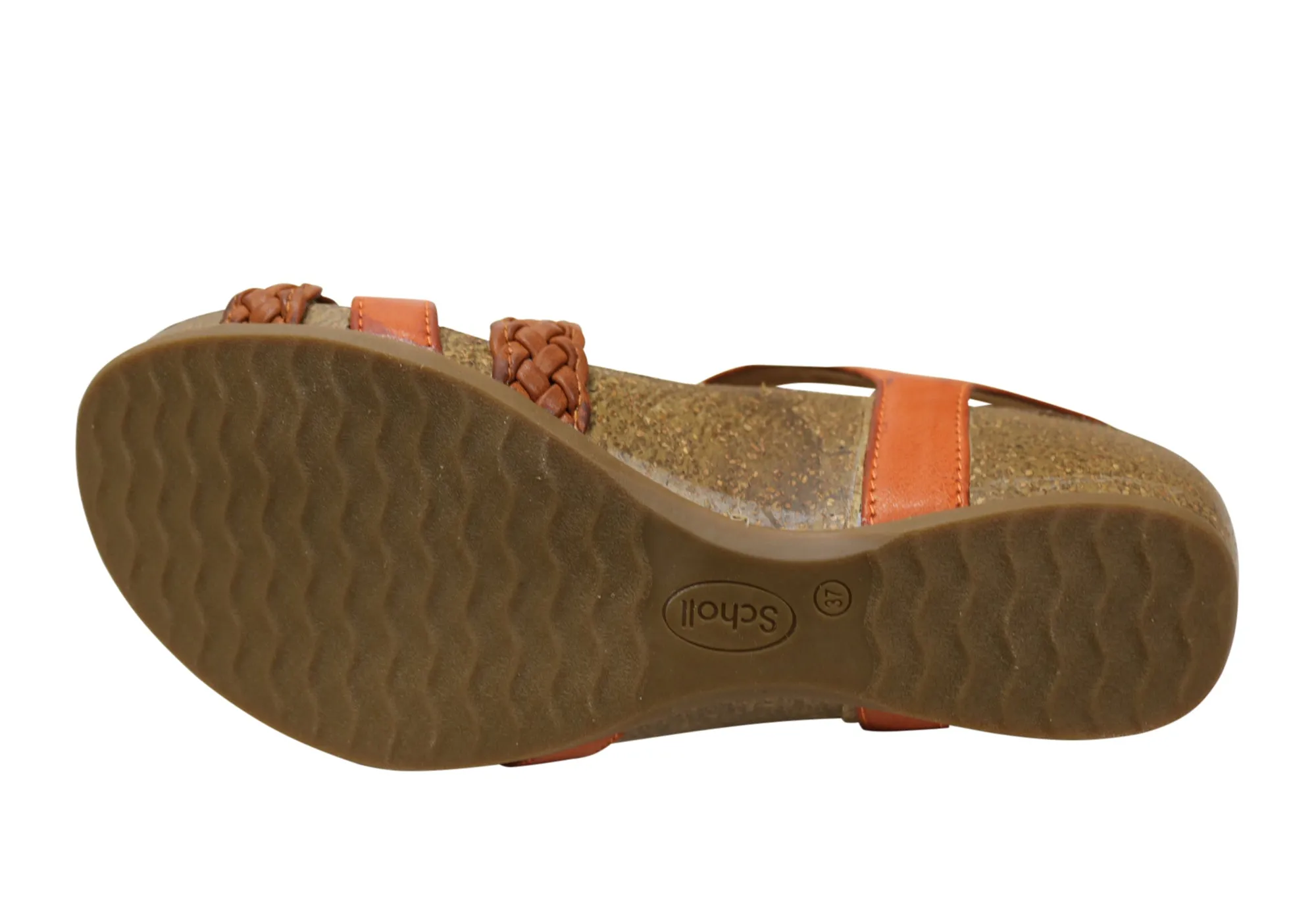 Scholl Orthaheel Josie Damen Bequeme Stützende Keil-Sandalen Scholl Orthaheel Schuhe
