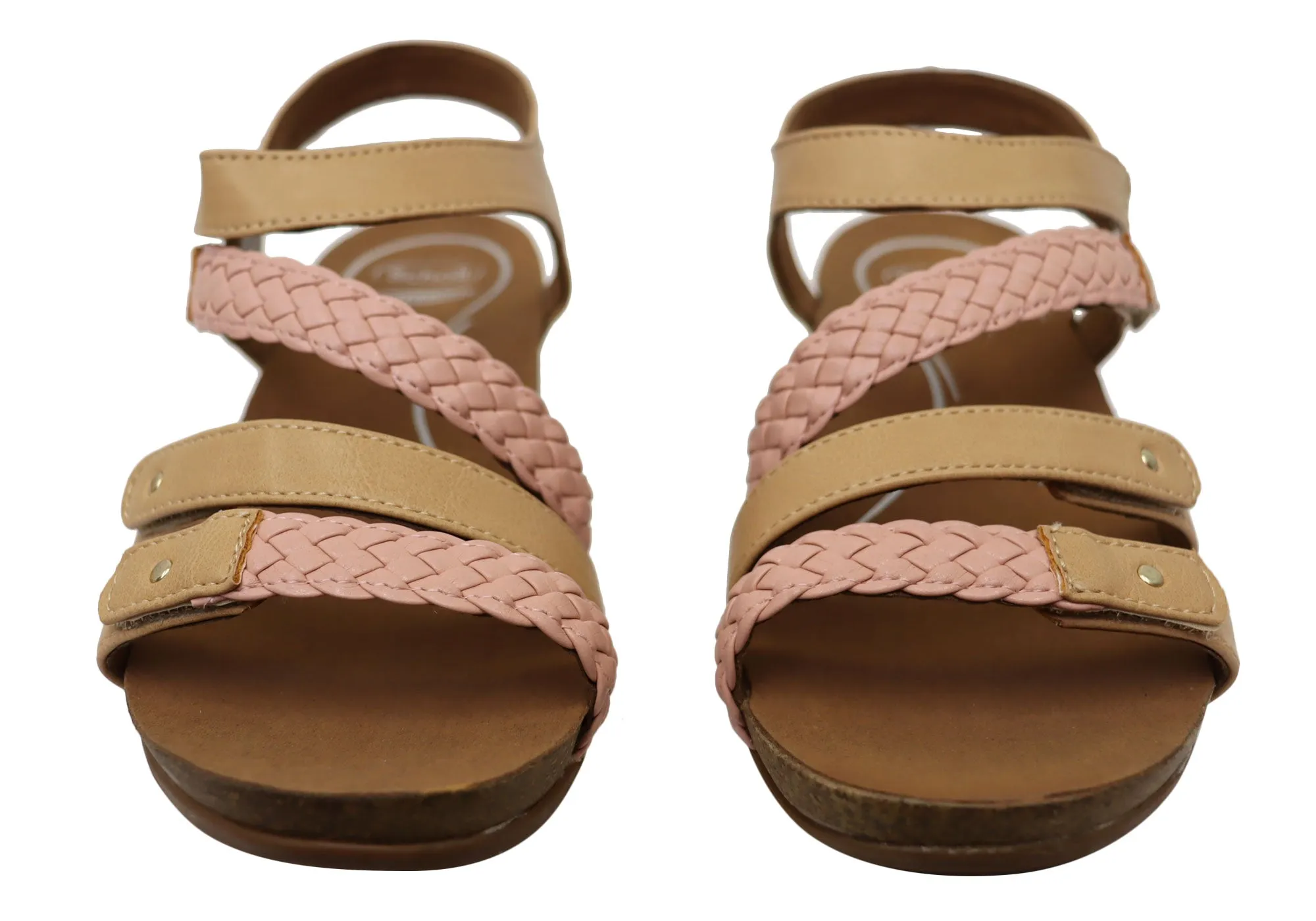 Scholl Orthaheel Josie Damen Bequeme Stützende Keil-Sandalen Scholl Orthaheel Schuhe