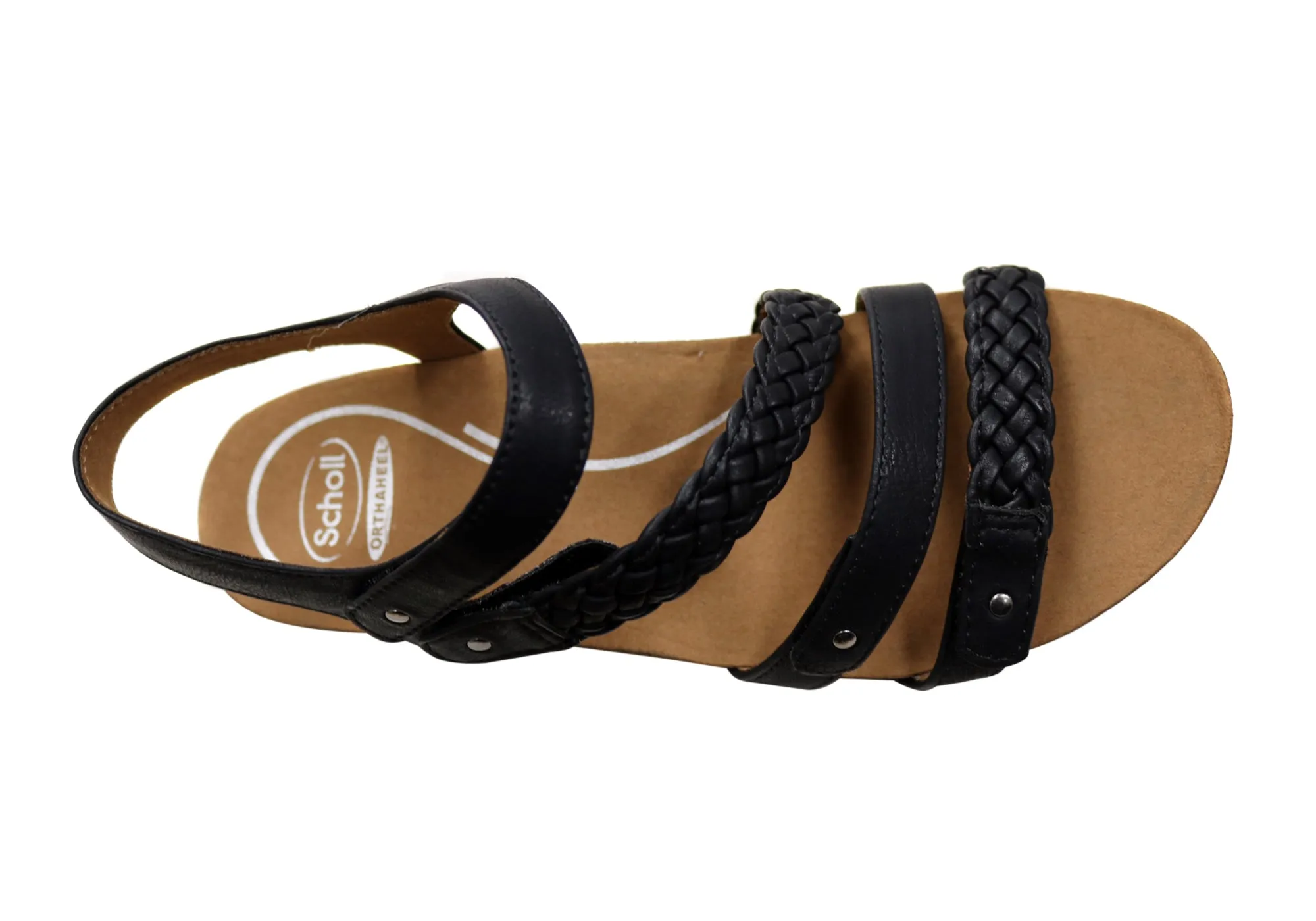 Scholl Orthaheel Josie Damen Bequeme Stützende Keil-Sandalen Scholl Orthaheel Schuhe