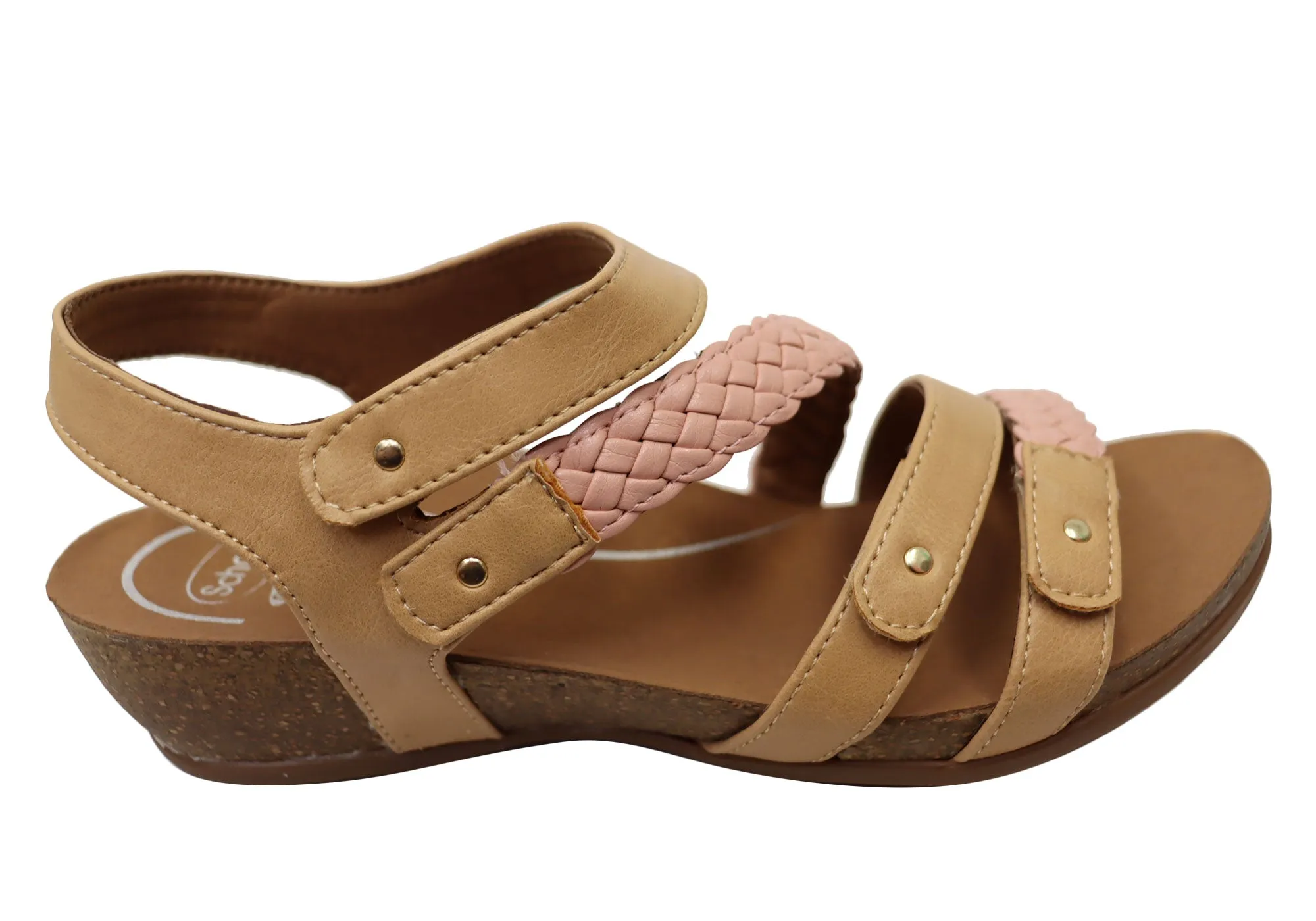 Scholl Orthaheel Josie Damen Bequeme Stützende Keil-Sandalen Scholl Orthaheel Schuhe