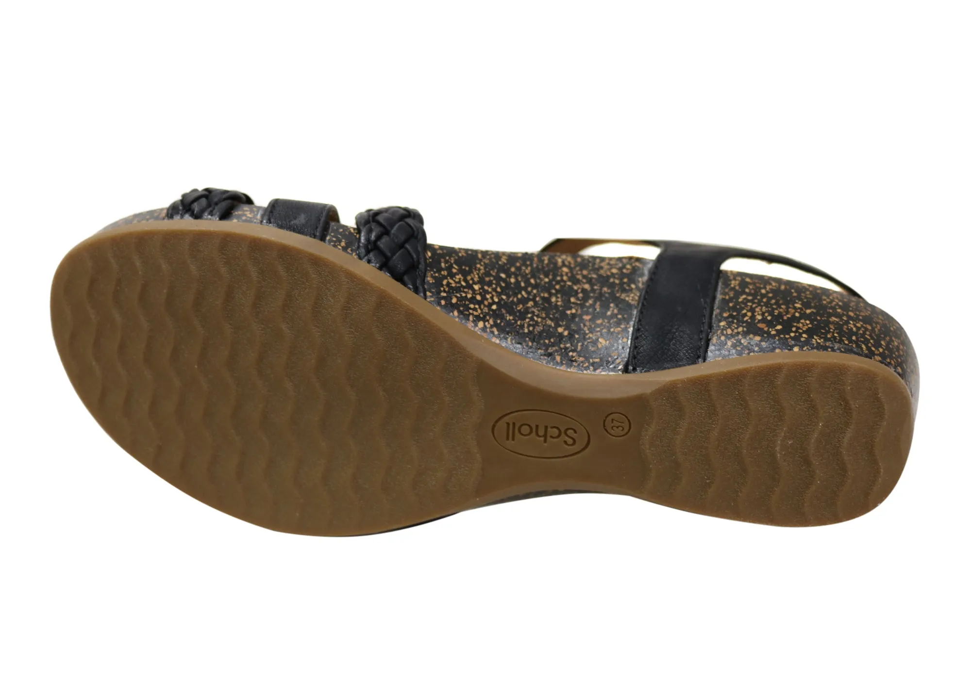 Scholl Orthaheel Josie Damen Bequeme Stützende Keil-Sandalen Scholl Orthaheel Schuhe