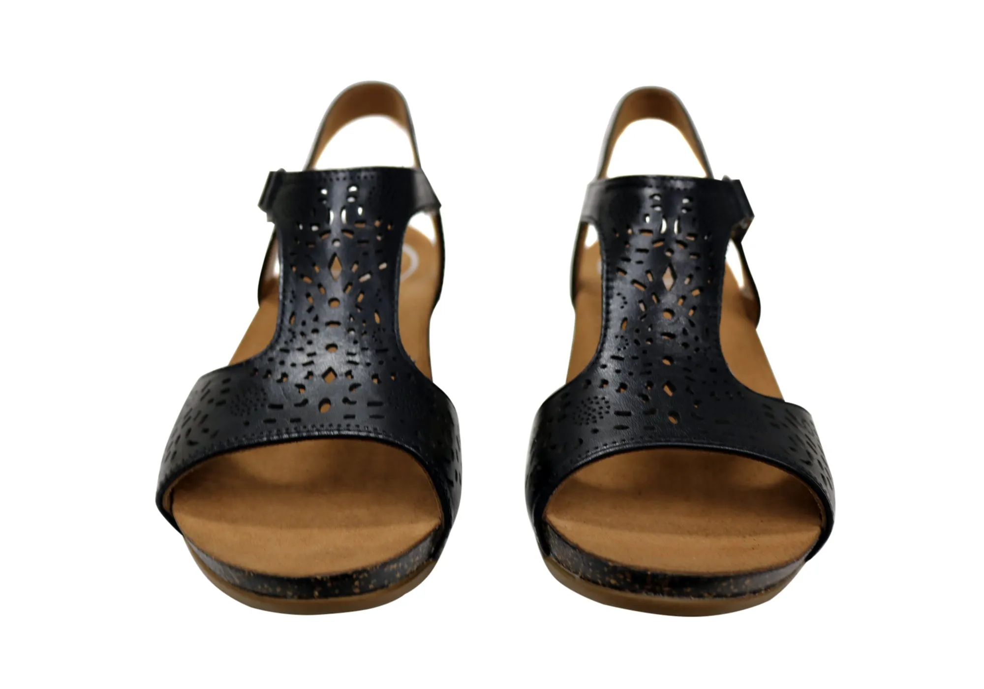 Scholl Orthaheel Julie Damen Komfort-Support Keilabsatz Leder Sandalen Scholl Orthaheel Schuhe