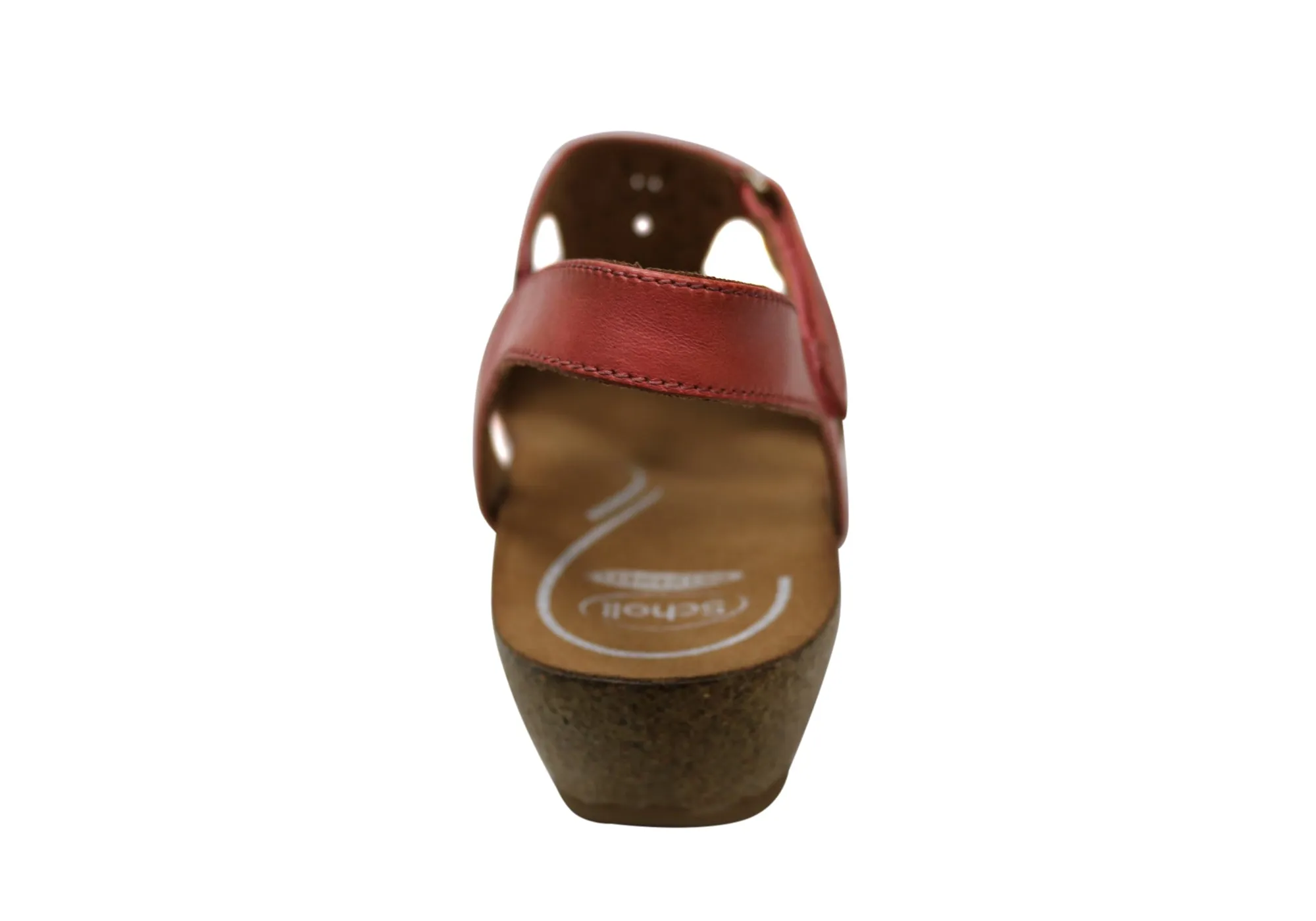 Scholl Orthaheel Julie Damen Komfort-Support Keilabsatz Leder Sandalen Scholl Orthaheel Schuhe