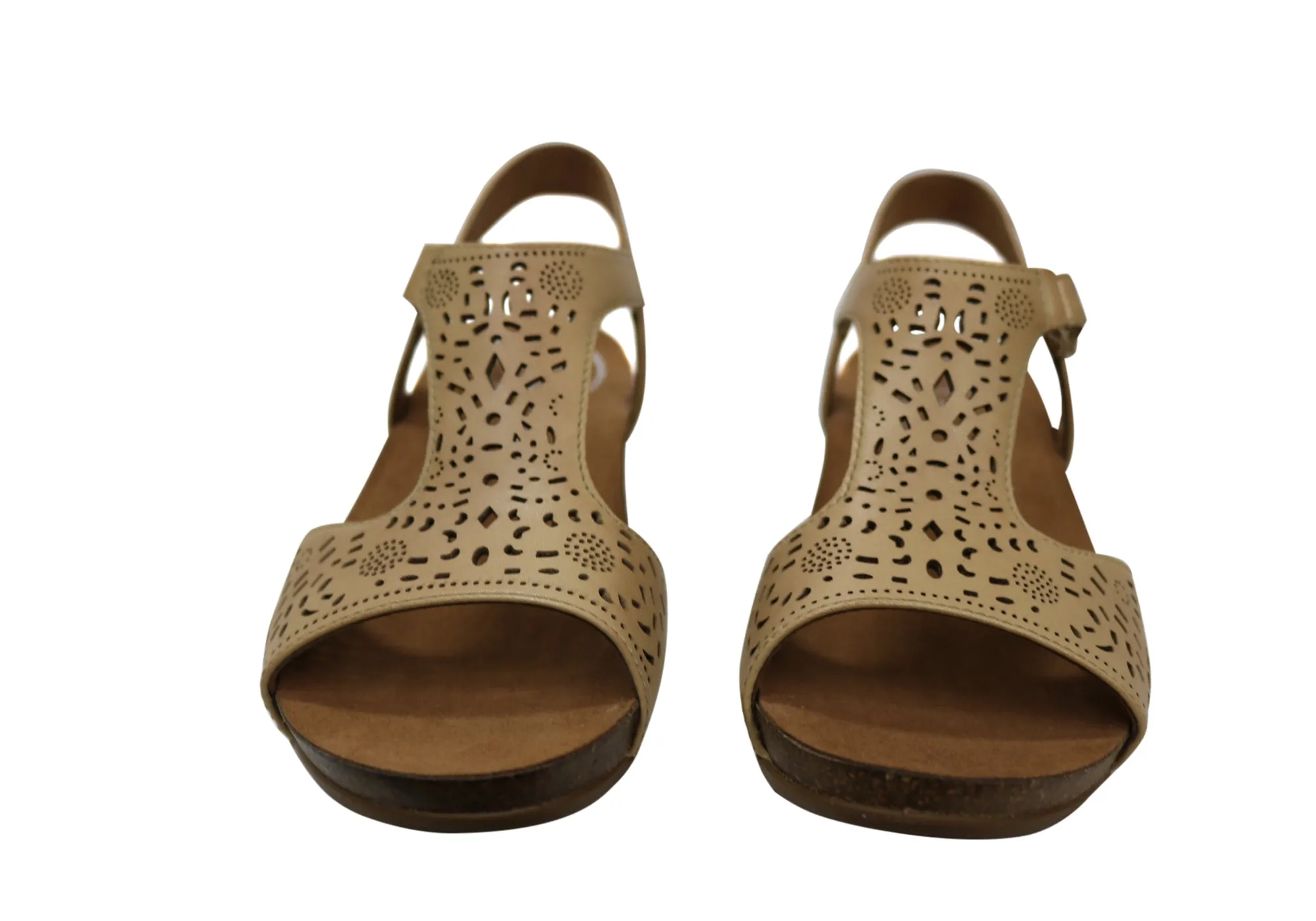 Scholl Orthaheel Julie Damen Komfort-Support Keilabsatz Leder Sandalen Scholl Orthaheel Schuhe