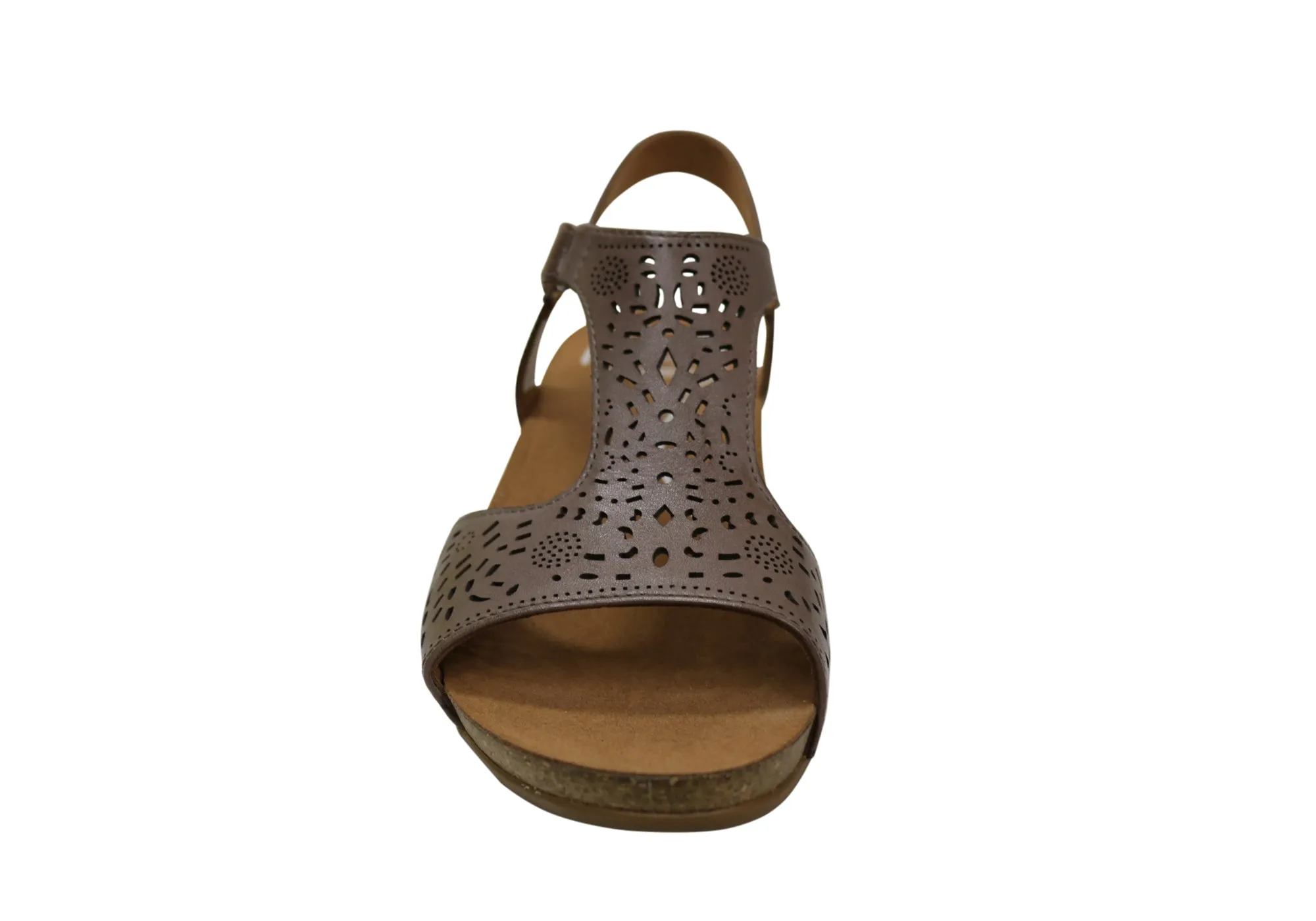 Scholl Orthaheel Julie Damen Komfort-Support Keilabsatz Leder Sandalen Scholl Orthaheel Schuhe