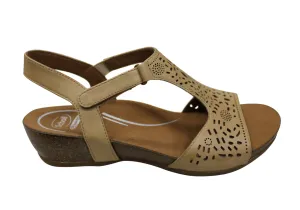 Scholl Orthaheel Julie Damen Komfort-Support Keilabsatz Leder Sandalen Scholl Orthaheel Schuhe