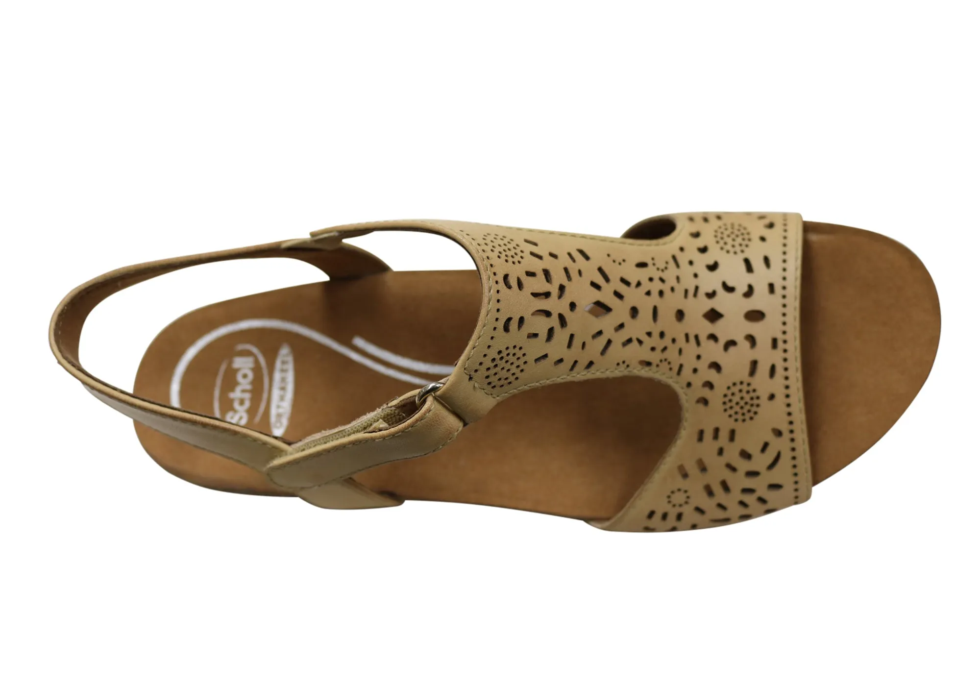 Scholl Orthaheel Julie Damen Komfort-Support Keilabsatz Leder Sandalen Scholl Orthaheel Schuhe