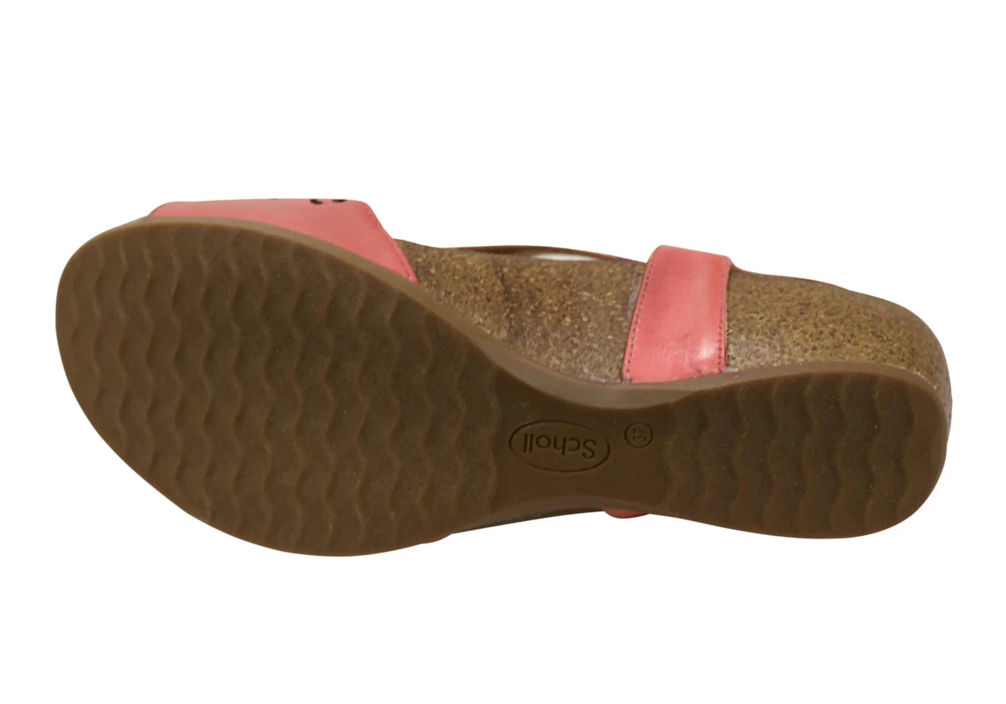 Scholl Orthaheel Julie Damen Komfort-Support Keilabsatz Leder Sandalen Scholl Orthaheel Schuhe