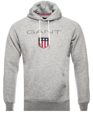 Shield Hoodie Grau Melange