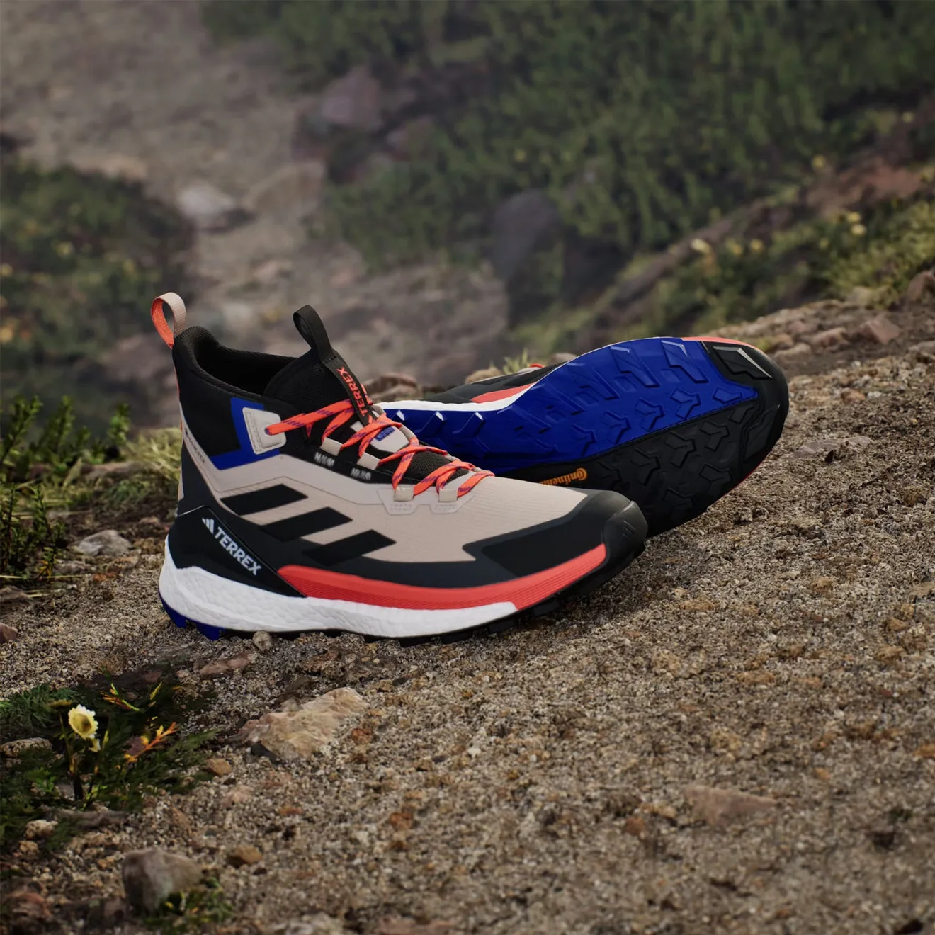 Adidas Terrex Herren Adidas Terrex Free Hiker 2 Wunder Beige / Kernschwarz / Semi Impact Orange