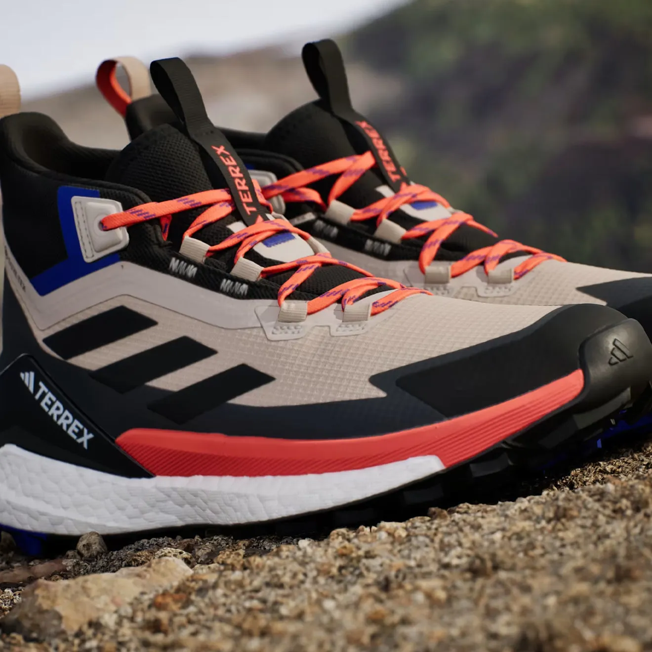 Adidas Terrex Herren Adidas Terrex Free Hiker 2 Wunder Beige / Kernschwarz / Semi Impact Orange