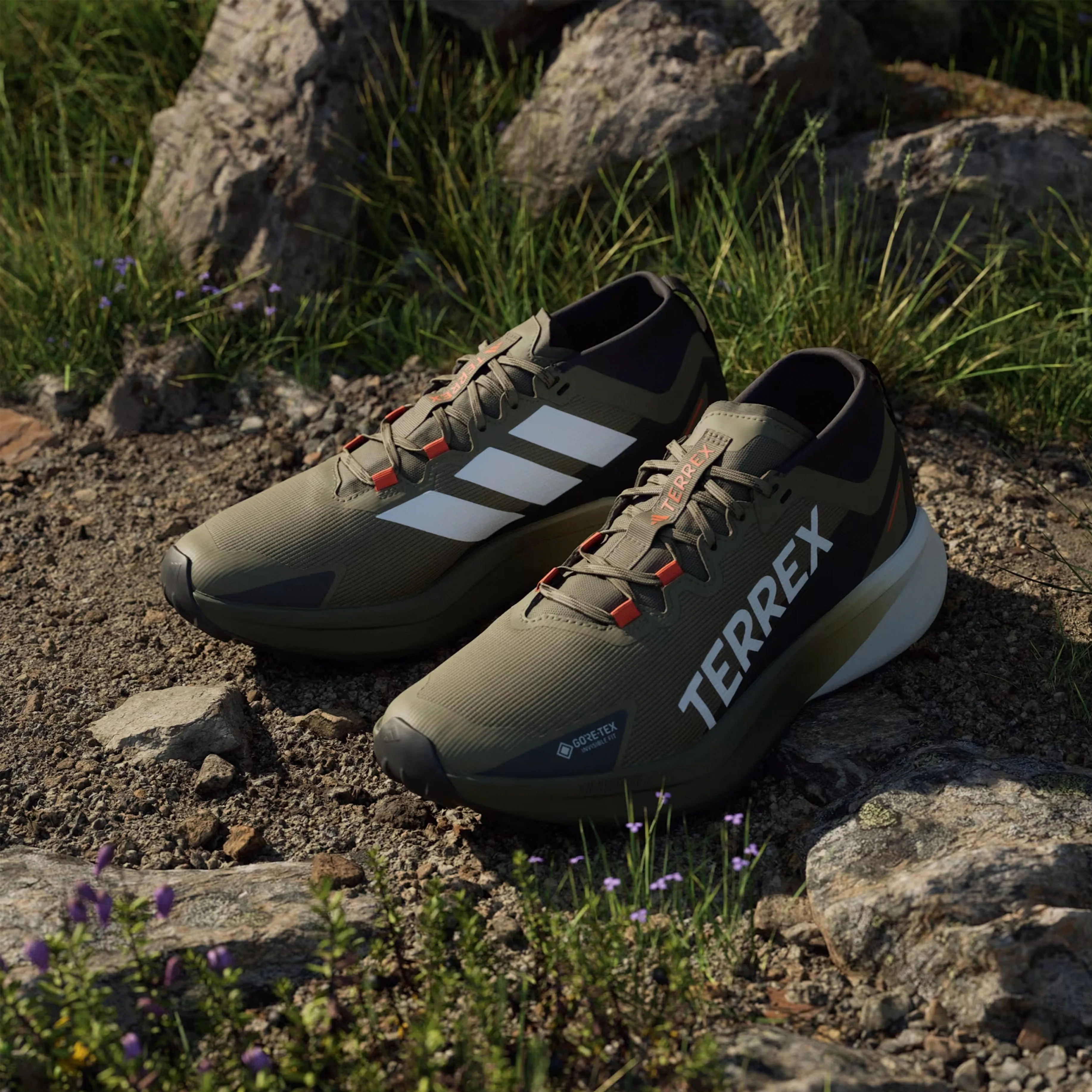 Adidas Terrex Herren Trailrunning-Schuhe Agravic Schwarz / Grün