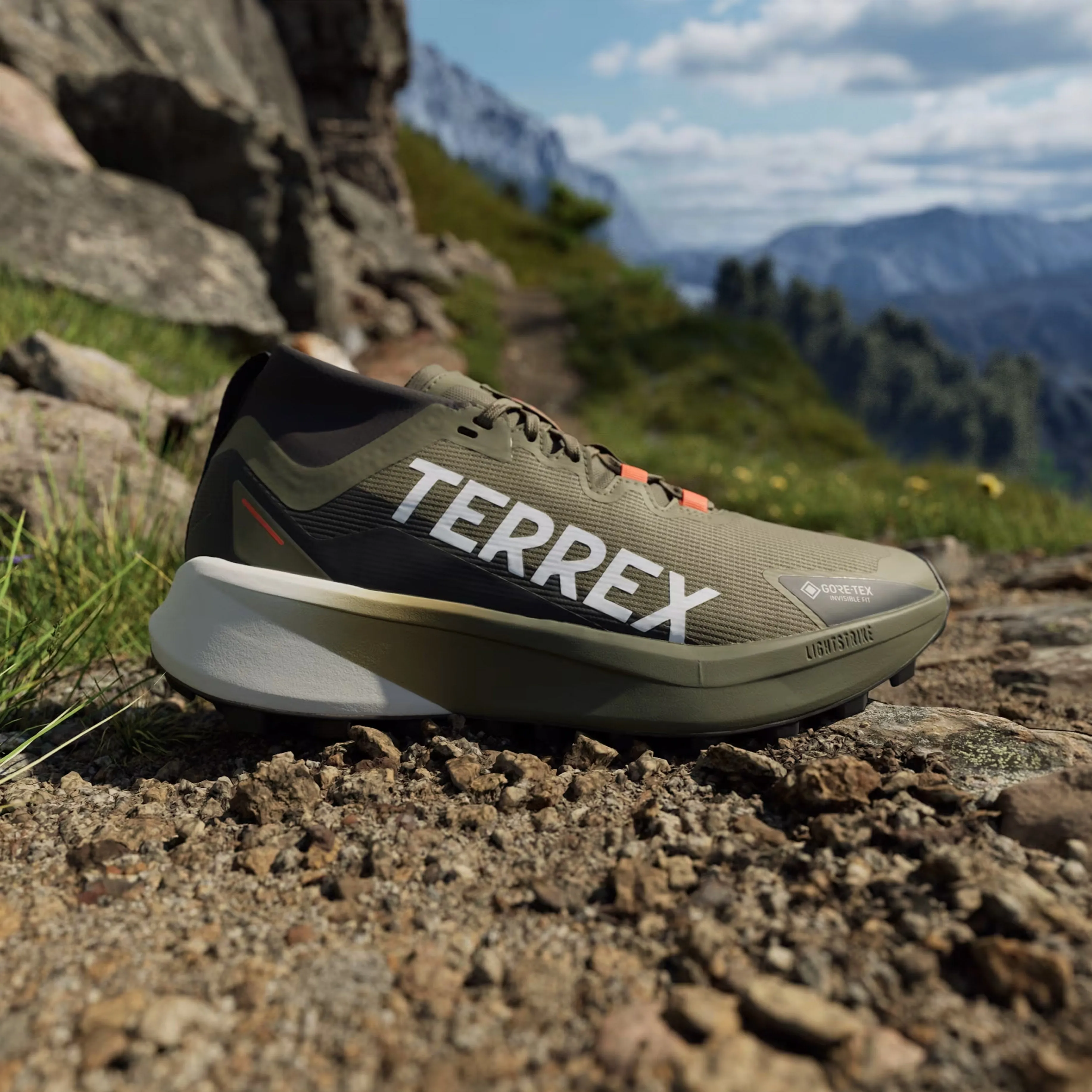 Adidas Terrex Herren Trailrunning-Schuhe Agravic Schwarz / Grün