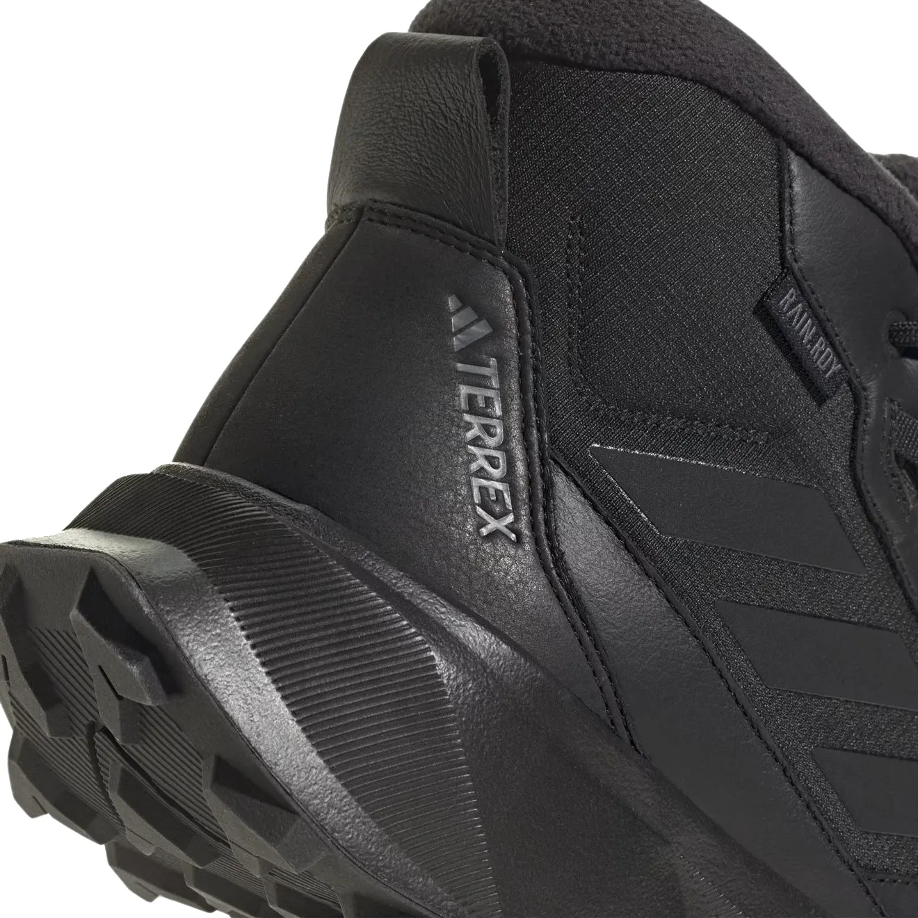 Adidas Terrex Herren Adidas Terrex Winter Leder Stiefel Mid Cut Core Schwarz / Core Schwarz / Grau Vier