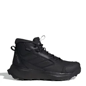 Adidas Terrex Herren Adidas Terrex Winter Leder Stiefel Mid Cut Core Schwarz / Core Schwarz / Grau Vier