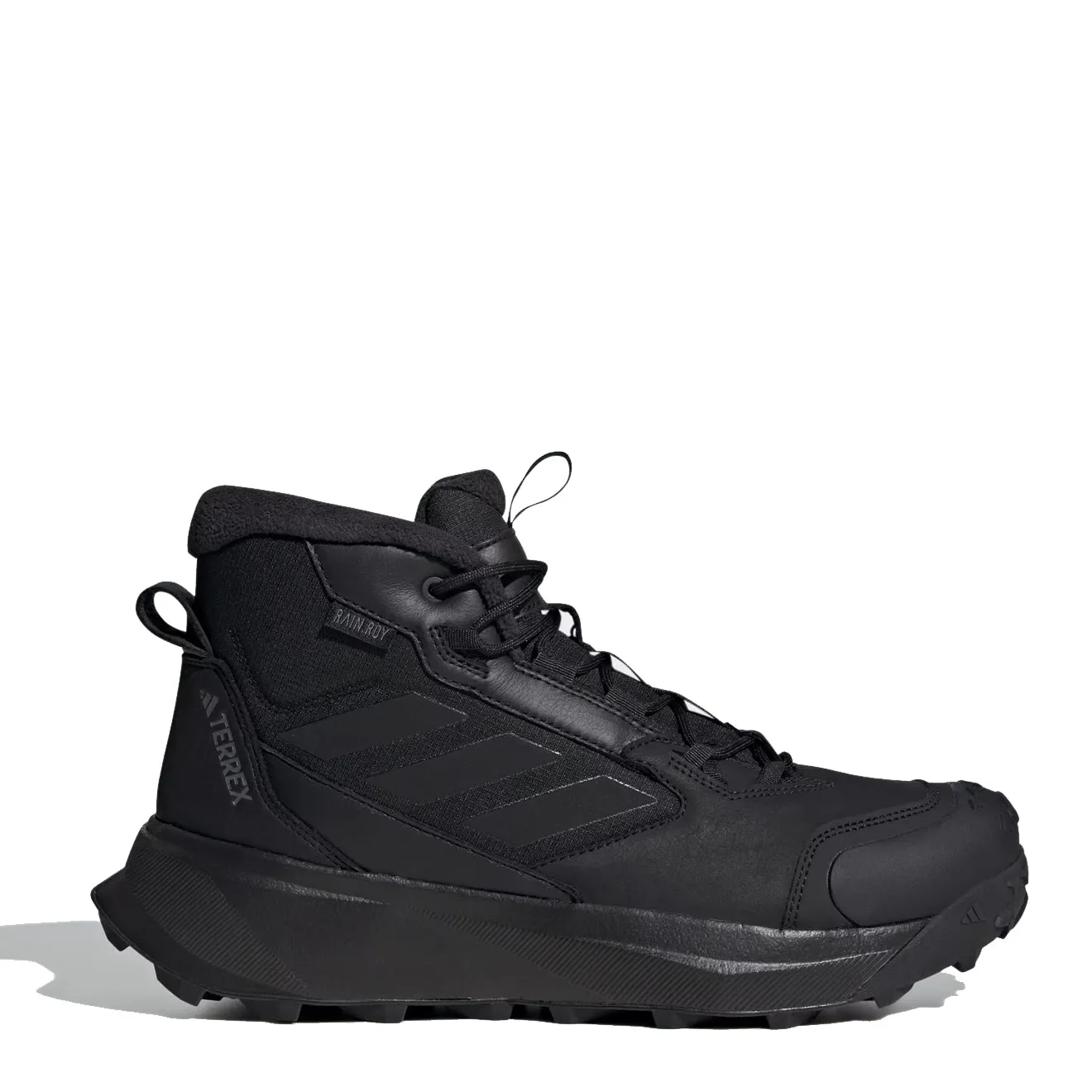 Adidas Terrex Herren Adidas Terrex Winter Leder Stiefel Mid Cut Core Schwarz / Core Schwarz / Grau Vier