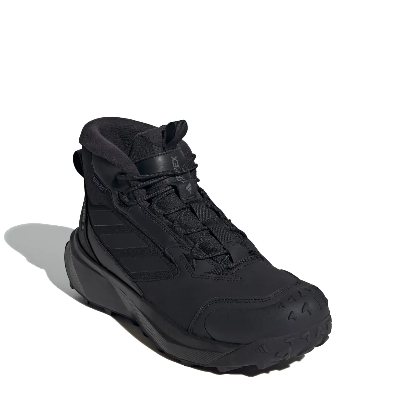 Adidas Terrex Herren Adidas Terrex Winter Leder Stiefel Mid Cut Core Schwarz / Core Schwarz / Grau Vier