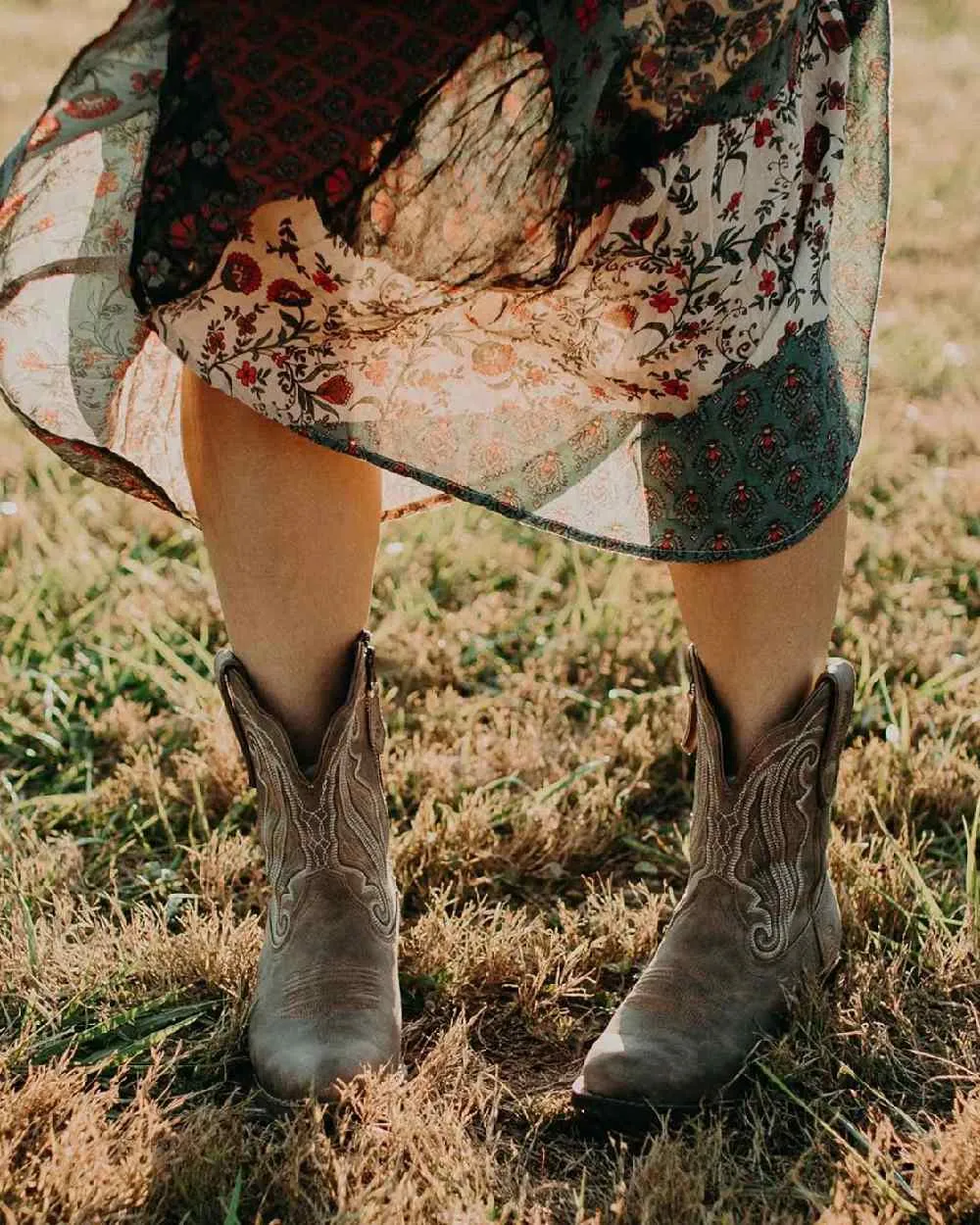 Schuhe Durango Damen Driftwood Crush Western-Stiefel
