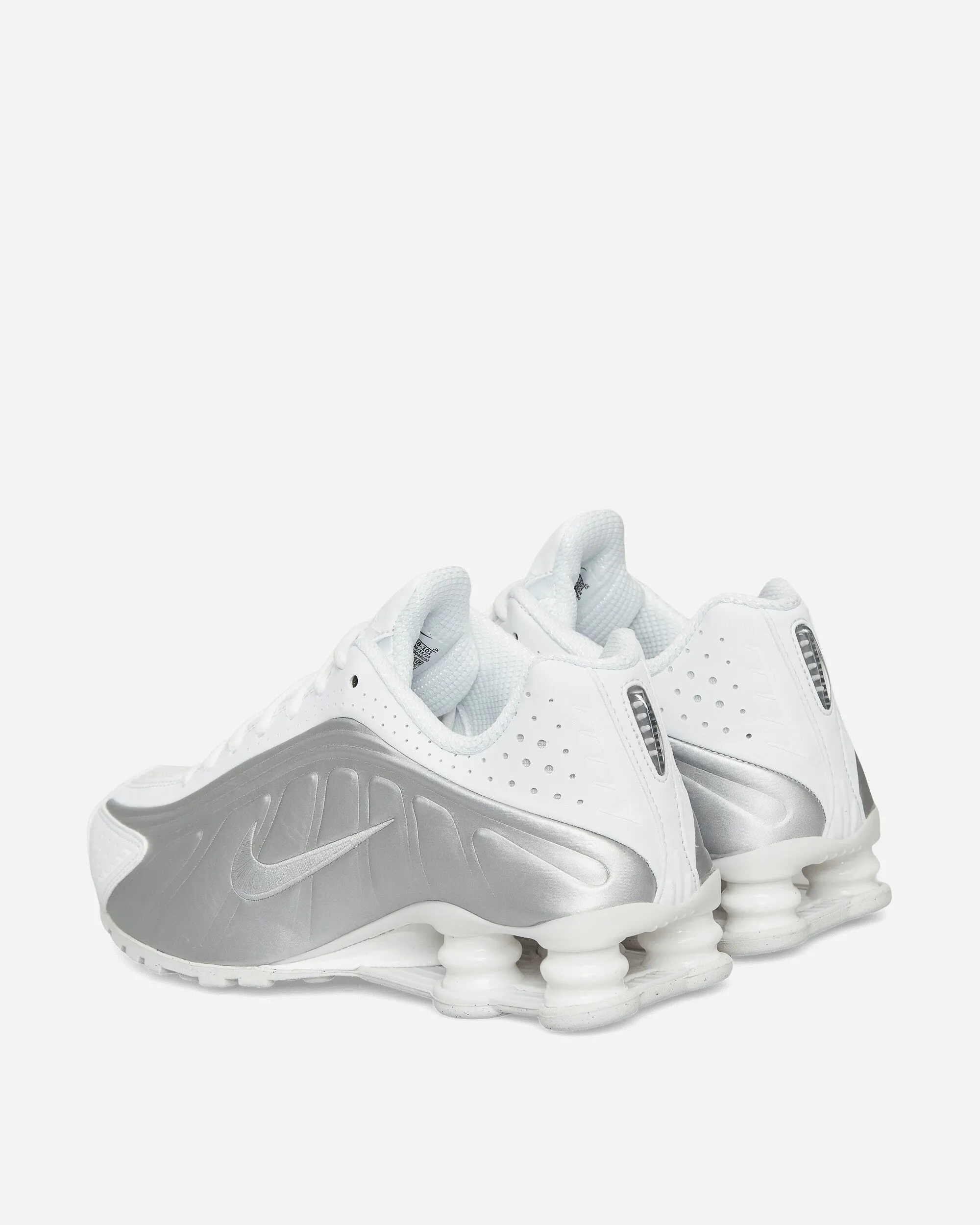 Shox R4 Sneakers Weiß / Metallisches Silber