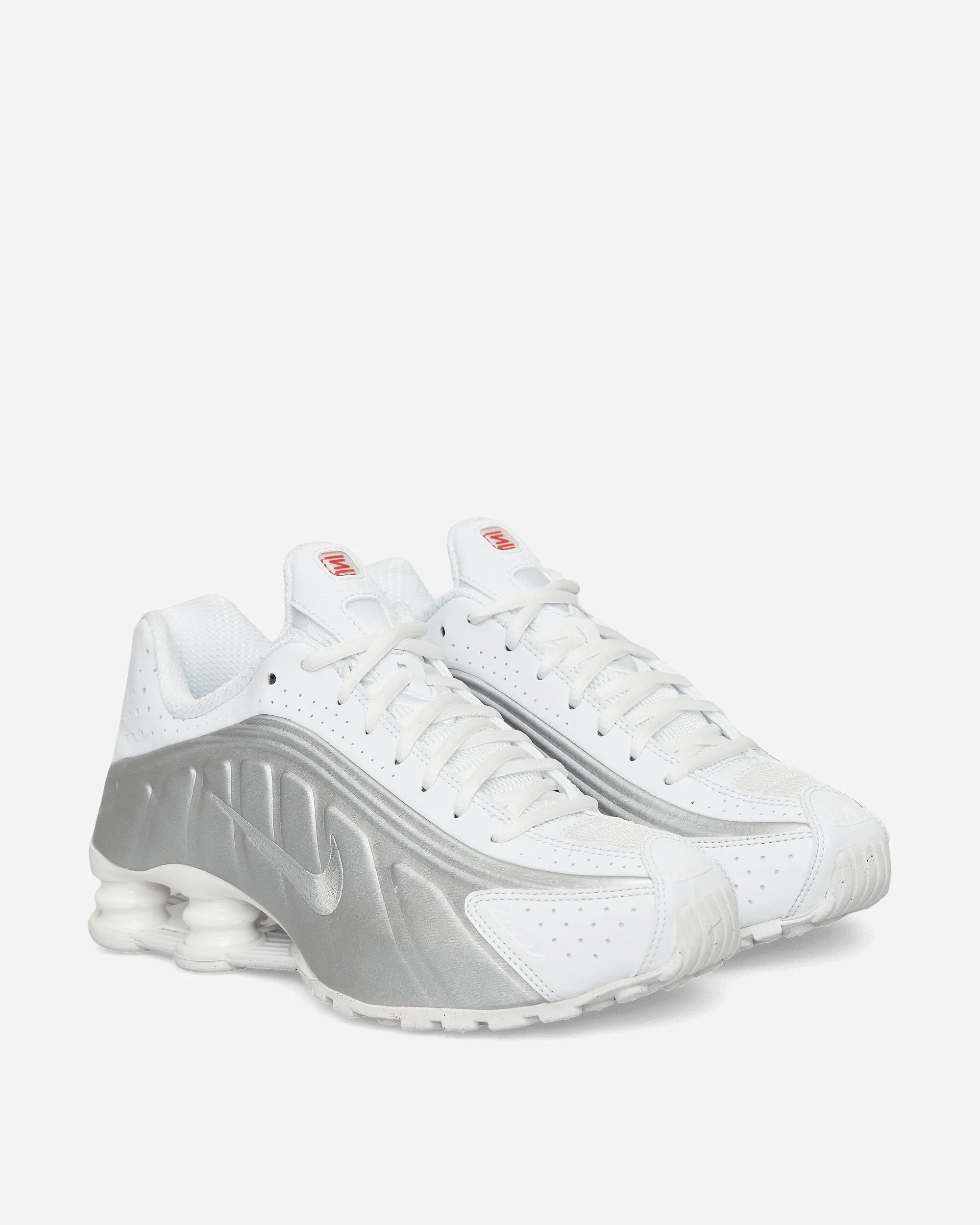 Shox R4 Sneakers Weiß / Metallisches Silber