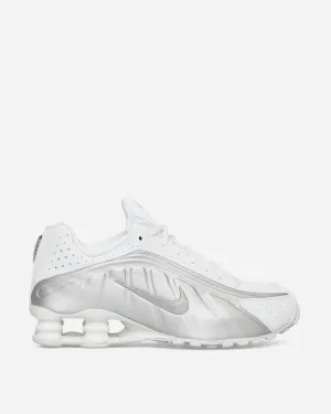 Shox R4 Sneakers Weiß / Metallisches Silber