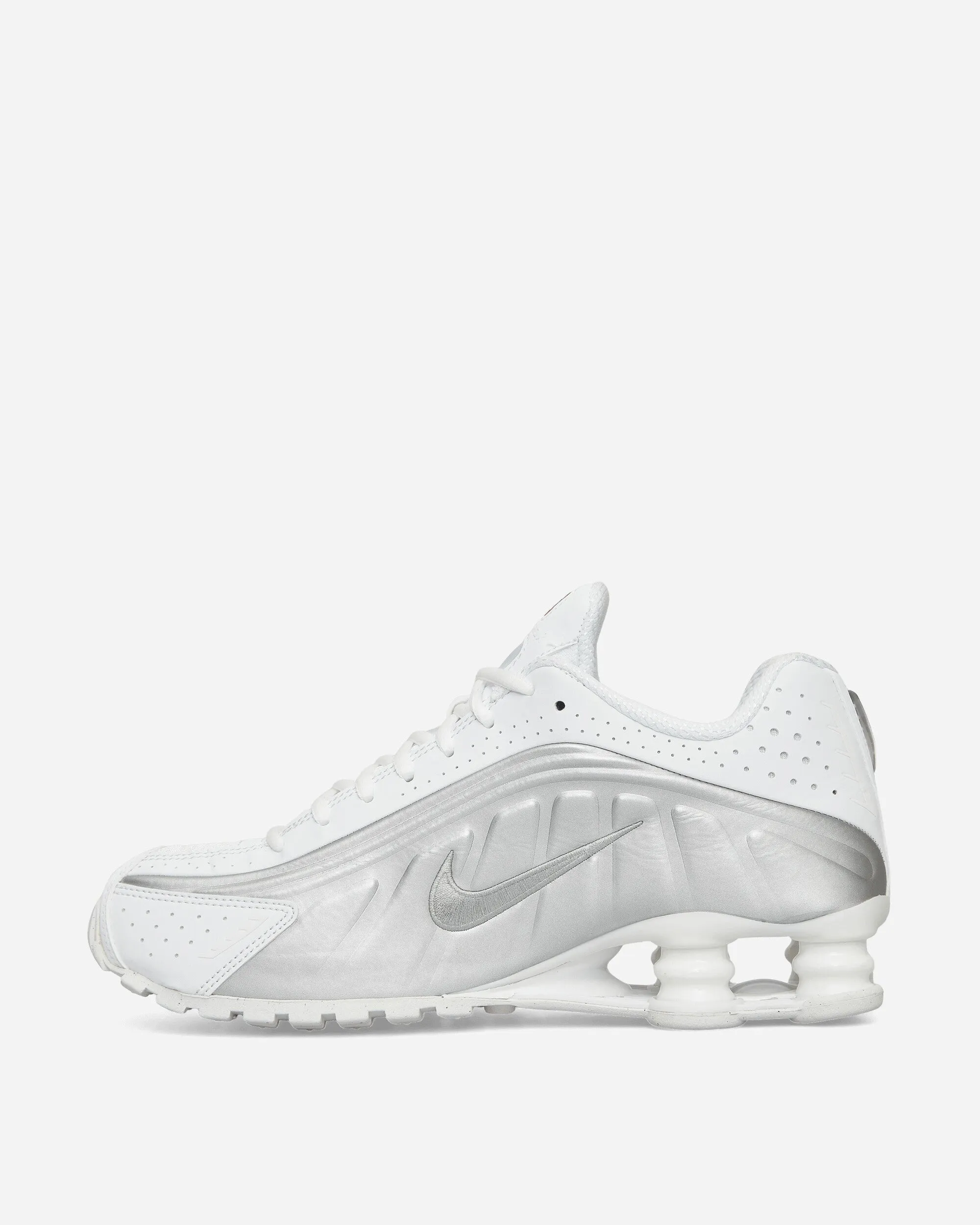 Shox R4 Sneakers Weiß / Metallisches Silber